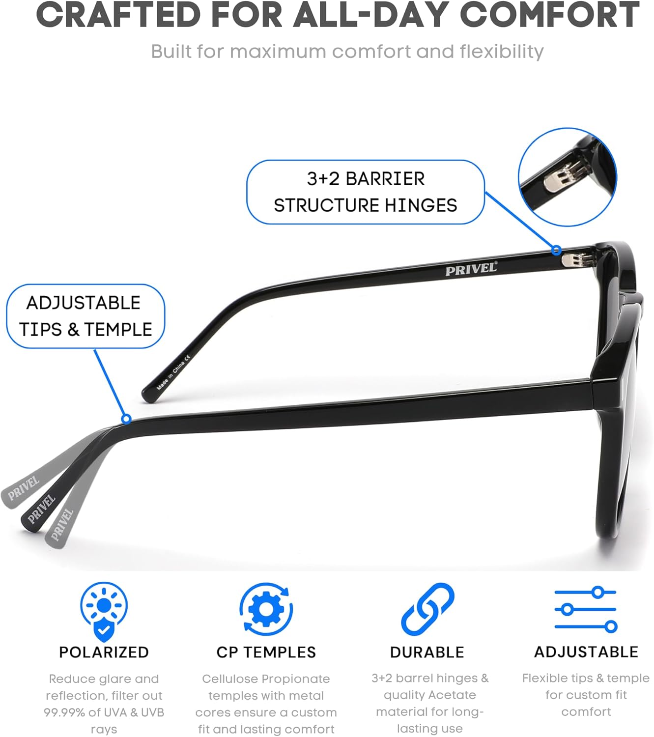 XXL Size Extra Large 159MM Polarized Square Round Sunglasses Big Wide Heads Men UV400 Protection Glasses