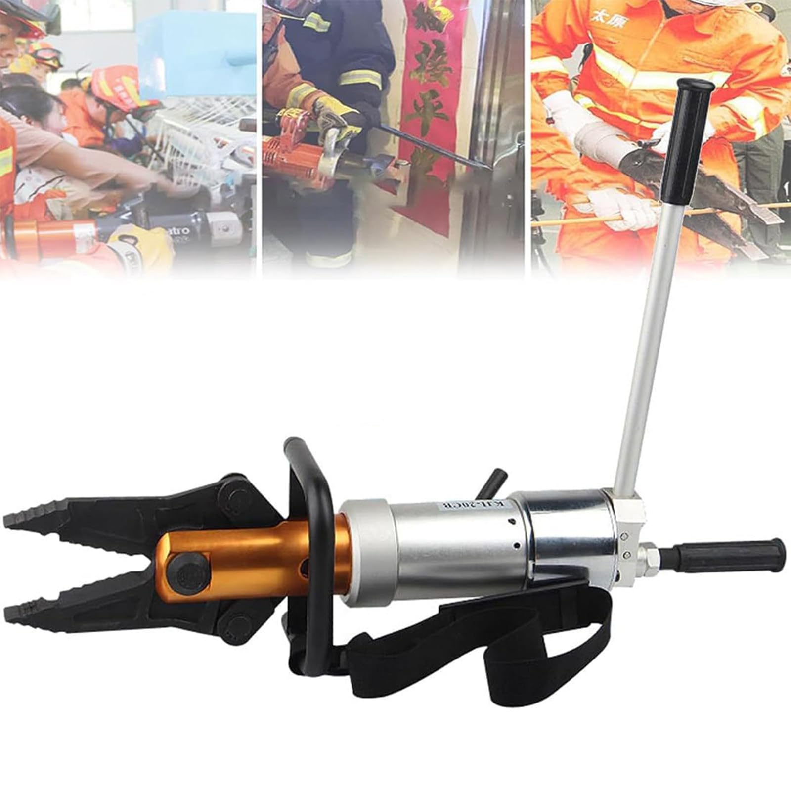 360° Rotating Hydraulic Expanding Pliers - 18T Shearing & 5.5T Expansion Force, Hydraulic Rescue Pliers 160mm Max Opening, 63mpa Pressure - for Emergency Rescue, Metal Cutting Woodencasepacking