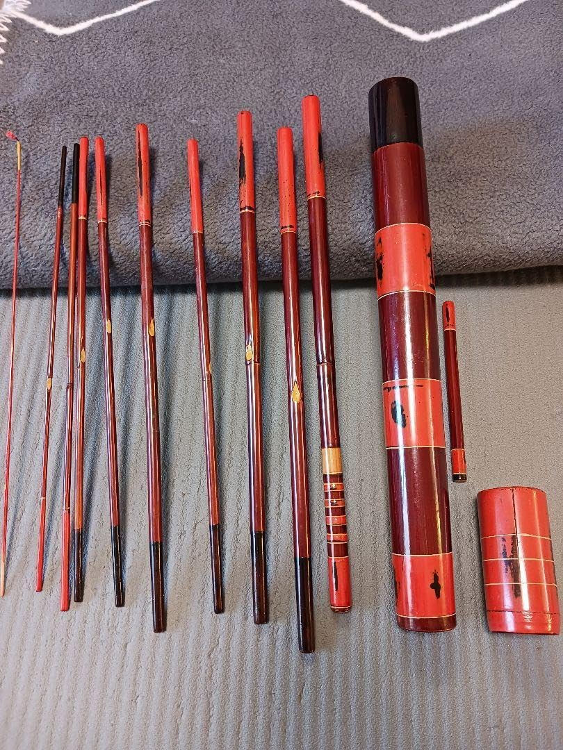 クチボソ 竹製 和竿 和竿製作用竹素材、布袋竹の釣竿穂持ち・胴材1390-12.5-4.7mm