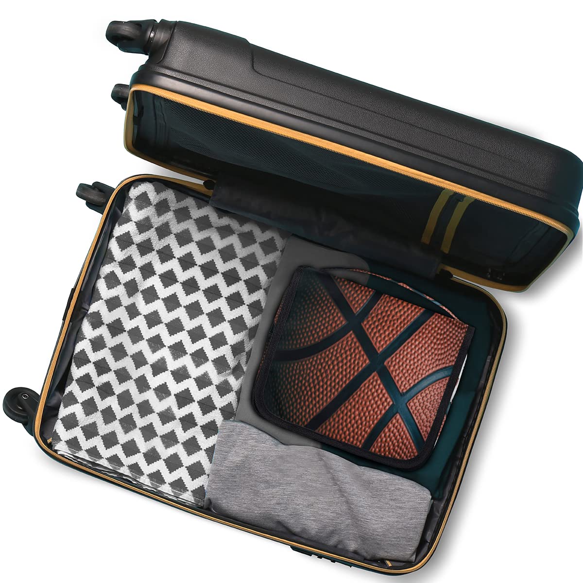 Koszykówka Podróżna Kosmetyczka Koszykówka Nadruk Mycie Torba Unisex Wiszące przybory toaletowe Kosmetyczka Organizer do makijażu, wielobarwny, Jeden rozmiar