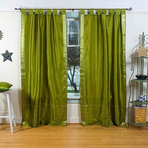 Olive Green Curtains Amazon Co Uk