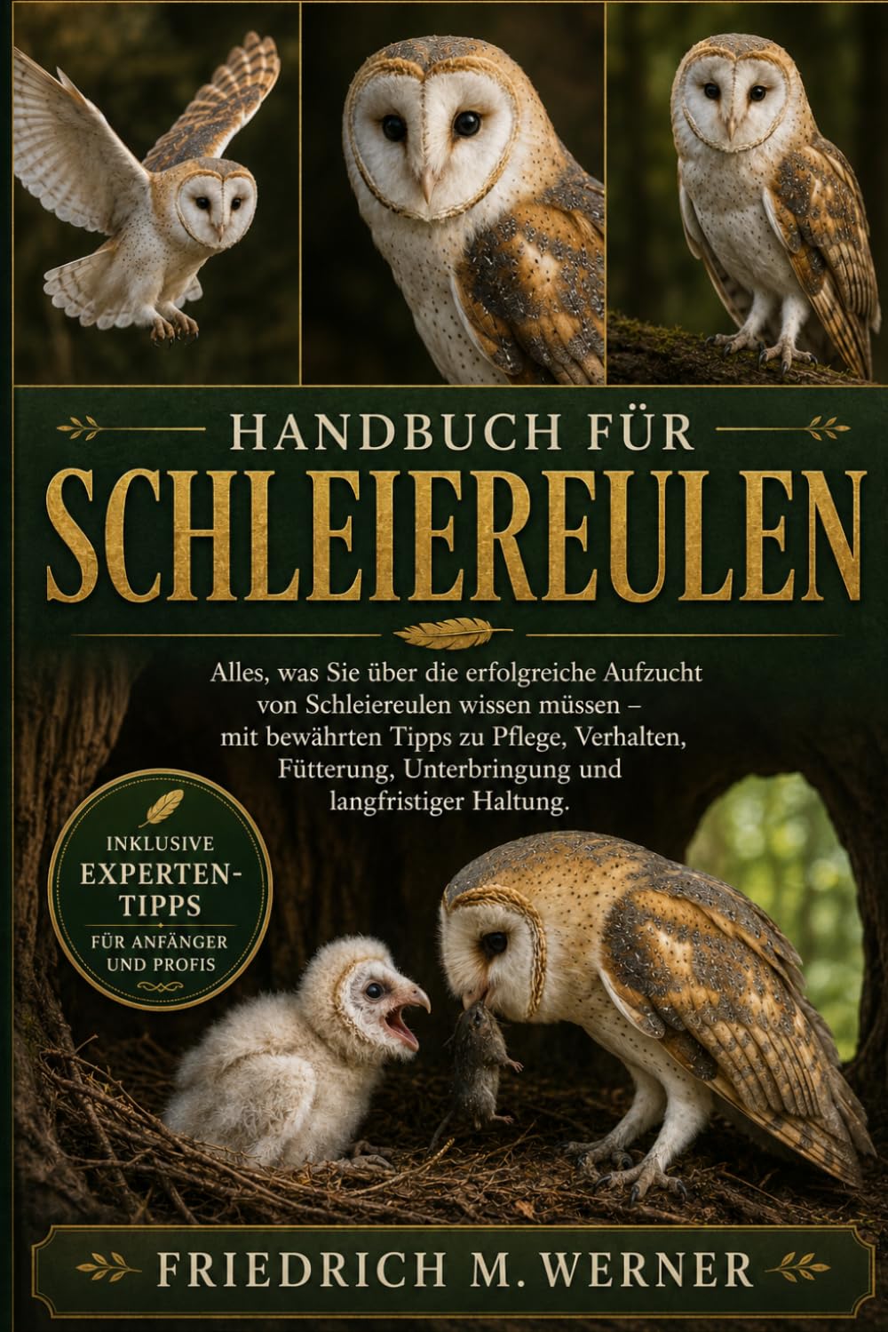 Handbuch für Schleiereulen: Alles, was Sie über die erfolgreiche Aufzucht von Schleiereulen wissen müssen – mit bewährten Tipps zu Pflege, Verhalten, ... Unterbringung und langfristiger Haltung.