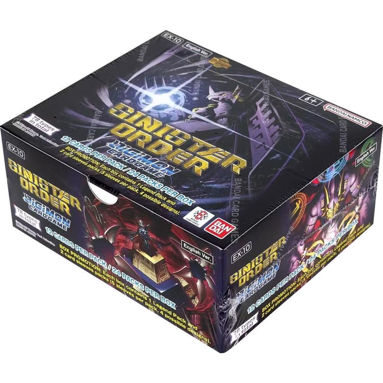 Bandai | Digimon Card Game: Sinister Order (EX-10) | Trading Card Booster Display | Ages 6+ | 2 Players | 15+ Minutes Playing Time
