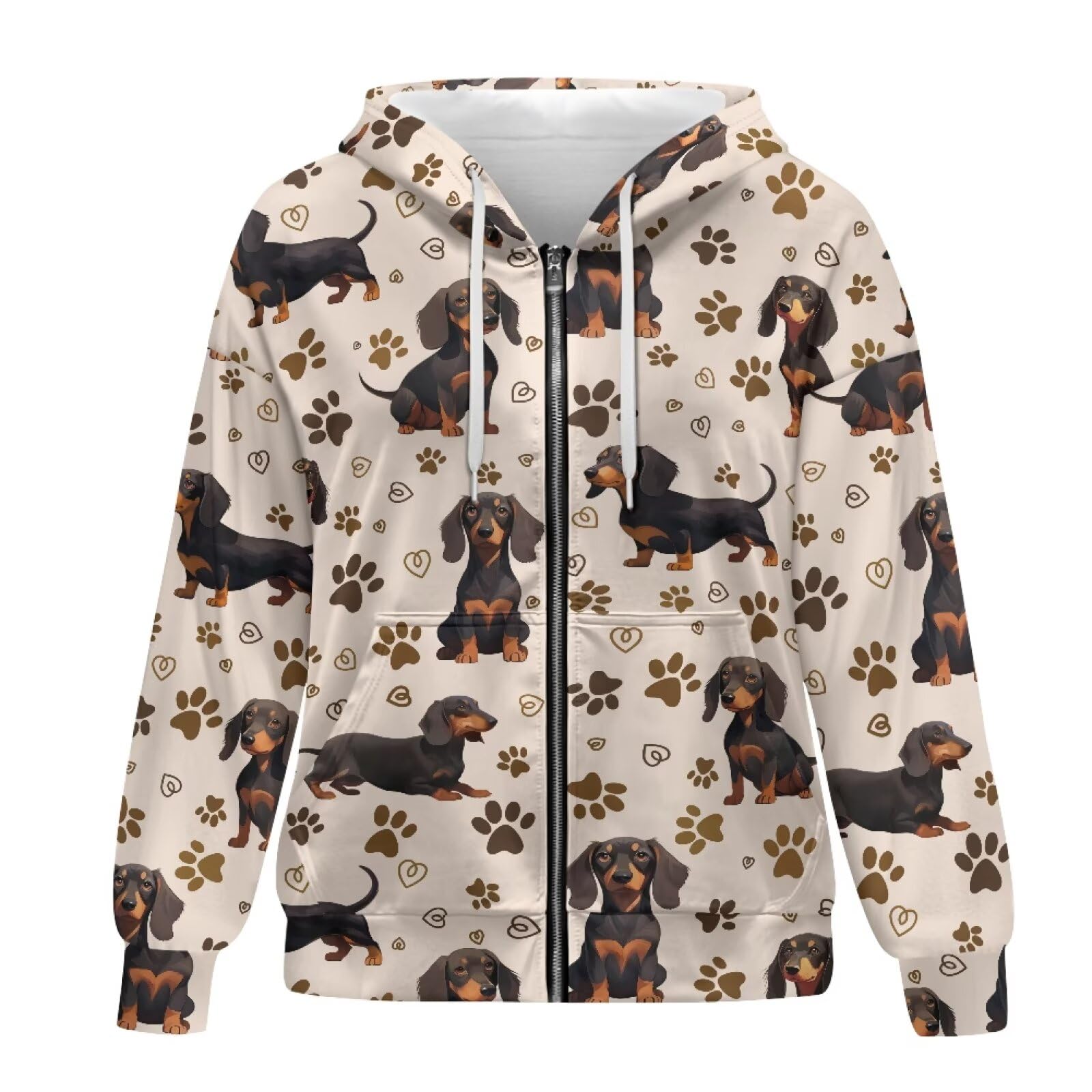 Biyejit Sudadera con capucha y bolsillo con cremallera, chaquetas holgadas de manga larga para invierno y otoño, tallas XS-4XL