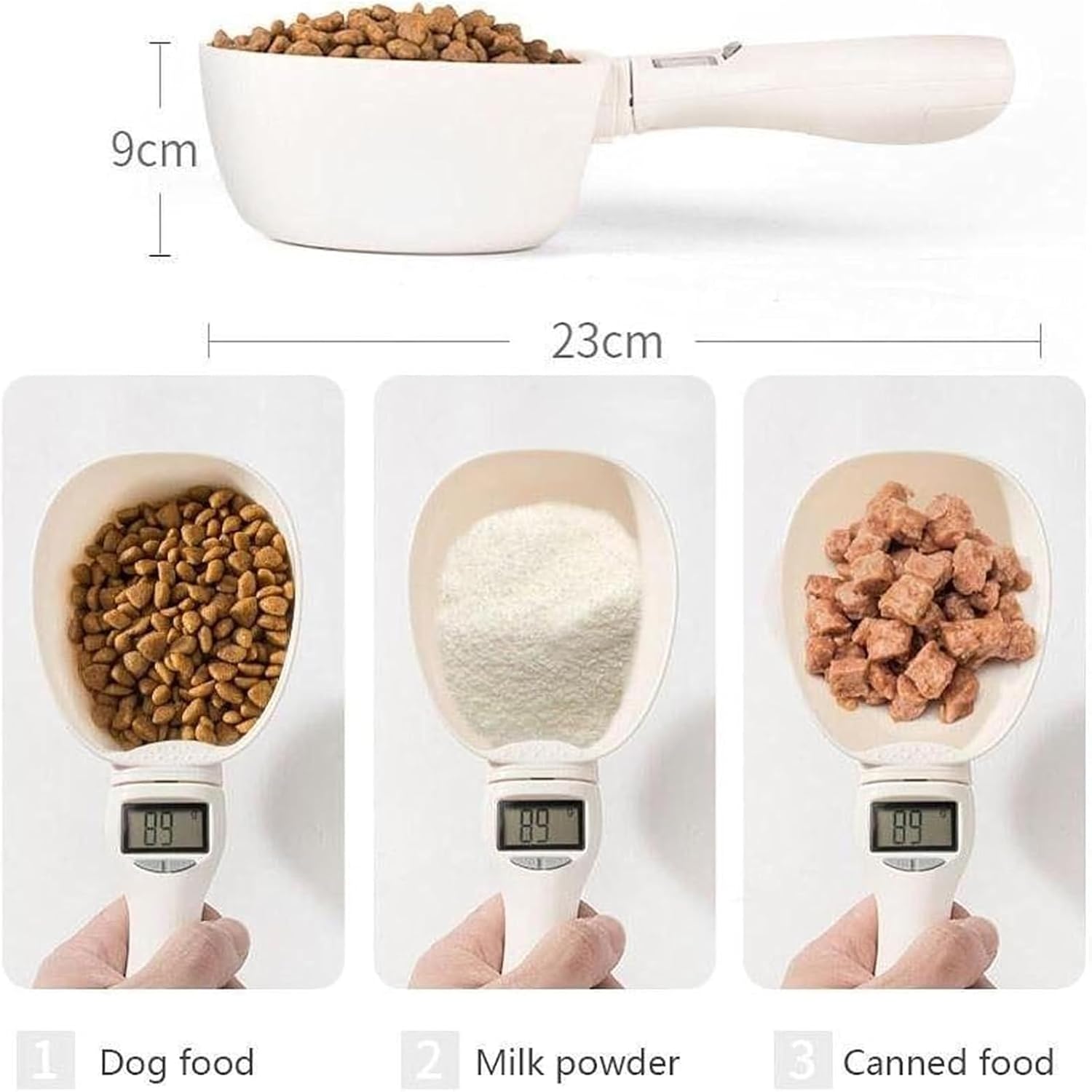 Digital Measuring Spoon, Electric Measuring Spoon, 2026 Upgraded Digital Food Measuring Scoop Scale 800g / 0.1g High Precision with Lcd Screen