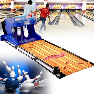 Consola de juegos deportivos con bolas de bolos para interiores, minijuego de bolos electrónico con marcador electrónico LED, reinicio automático y efecto de sonido de simulación,2m/6ft