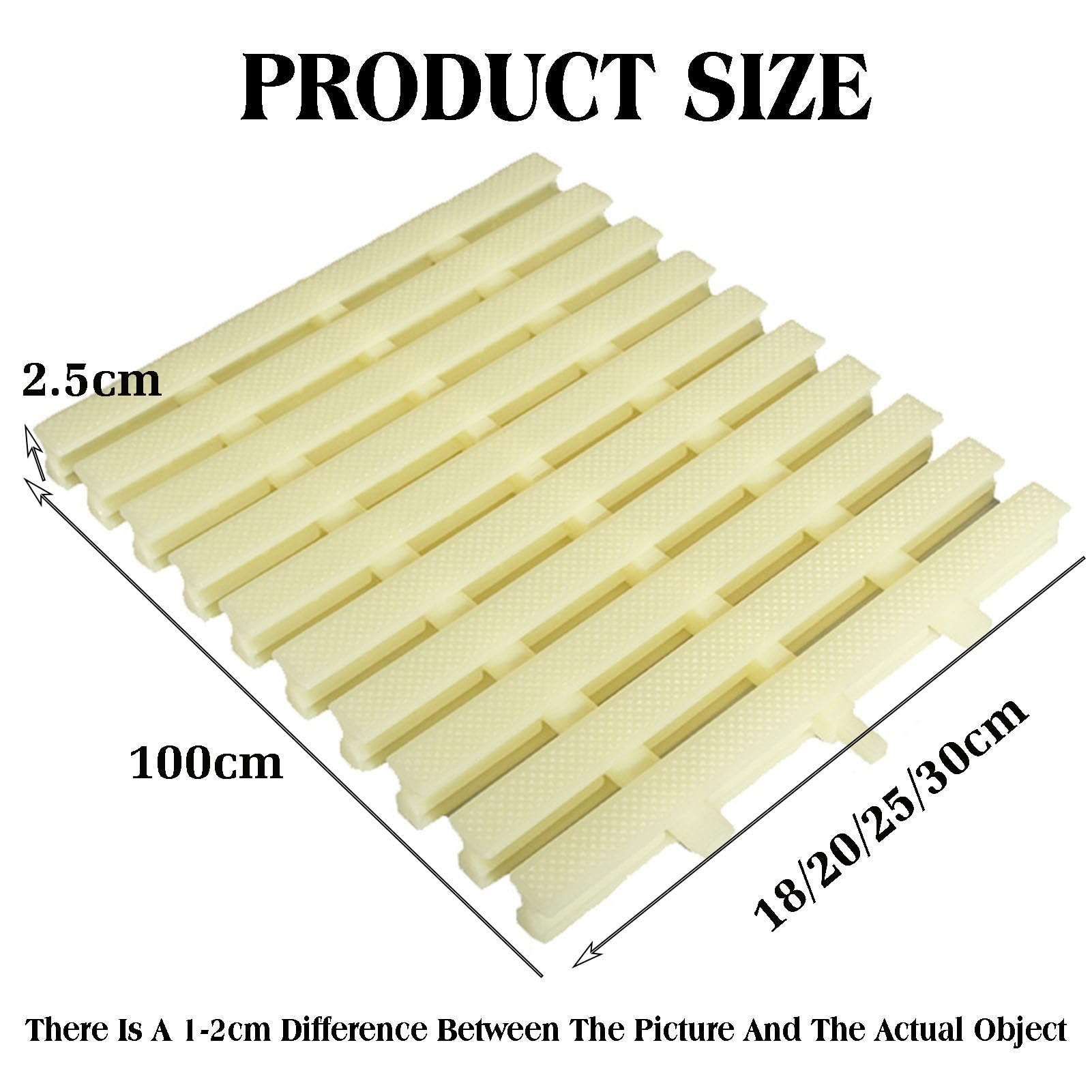 Griglie per Piscina, griglia di Scarico per Piscina Resistente - Copertura di Troppo Pieno in plastica Durevole, Soluzione di drenaggio a 3 Vie per vialetti, patii e terrazze (25x100 cm, Set