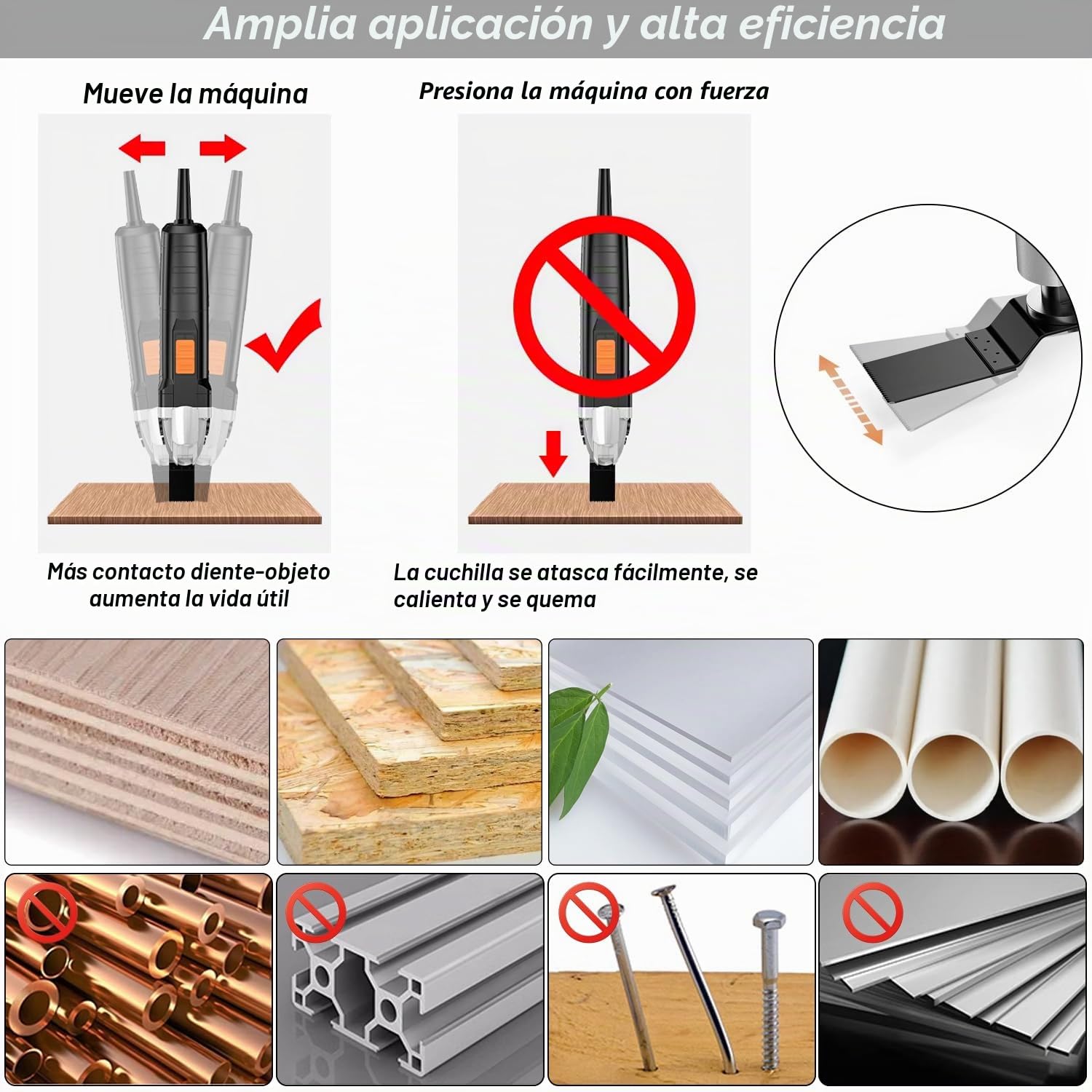Juego de Hojas de Sierra Oscilantes Cuchillas para Herramientas Oscilantes 53PCS Cuchillas Oscilantes Multiherramienta de Corte Acero Sierra para Madera y Plástico Liberación Rápida con 3 Adaptadores