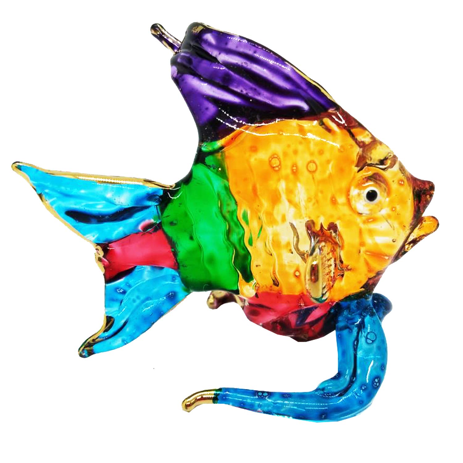 Amazon.co.jp: Mr_air_thai_Glass_Blown Tiny Crystal Fish 手