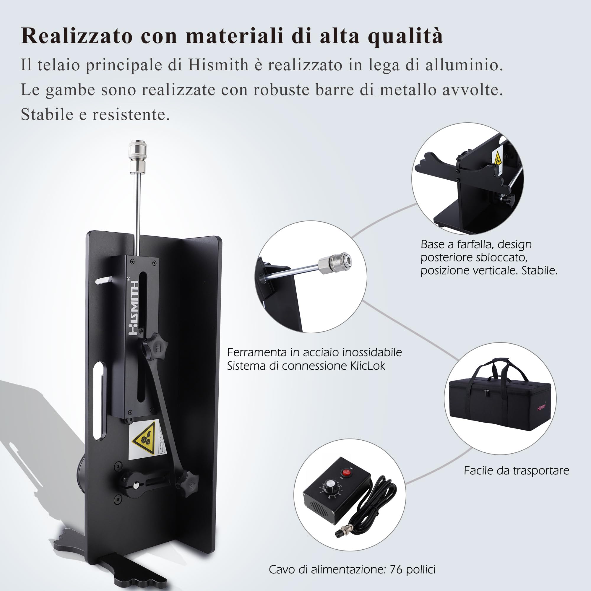 Hismith sex machine, macchina del sesso con sistema KlicLok, sex macchina automatica donna per donne e uomini, sex macchina donna sex toy con controllo tramite APP/telecomando/cavo 3 in 1(100W)