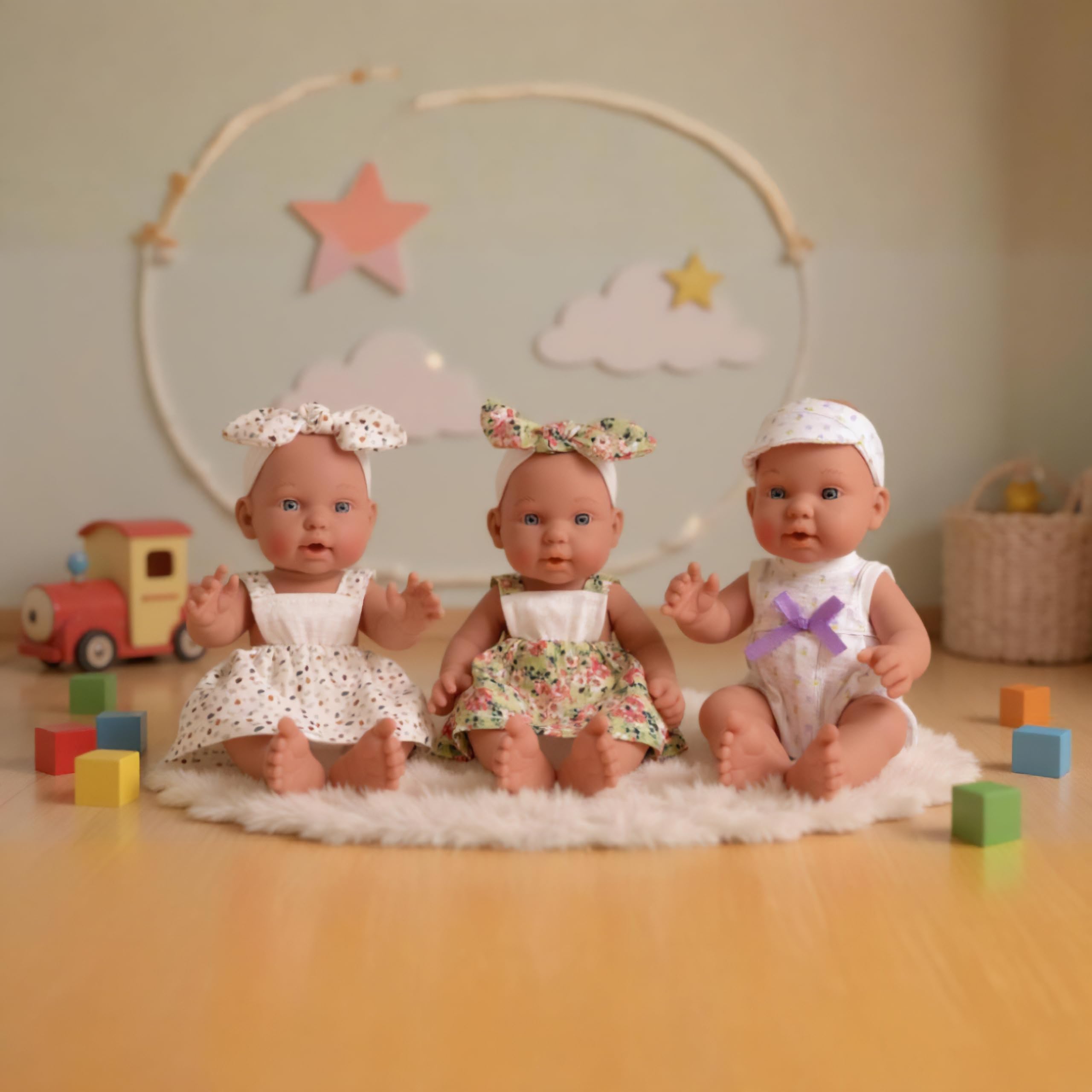 TACHAN - Muñeca Bebe de 26cm - Modelos Surtidos se Vende por Unidad - Cuerpo Resistente y diseño Realista (CPA Toy Group 799T00991