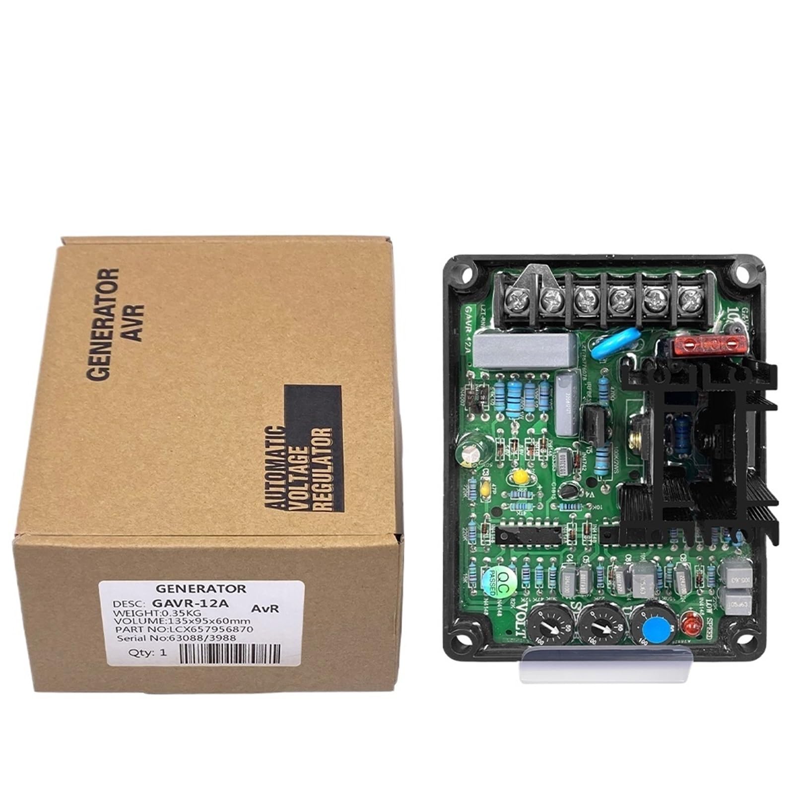 Nvsfzgiyg Gavr-12A 1Pcs Gavr 12A Avr Brushless Generator Automatic Voltage Regulator Diesel Stabilizer Module