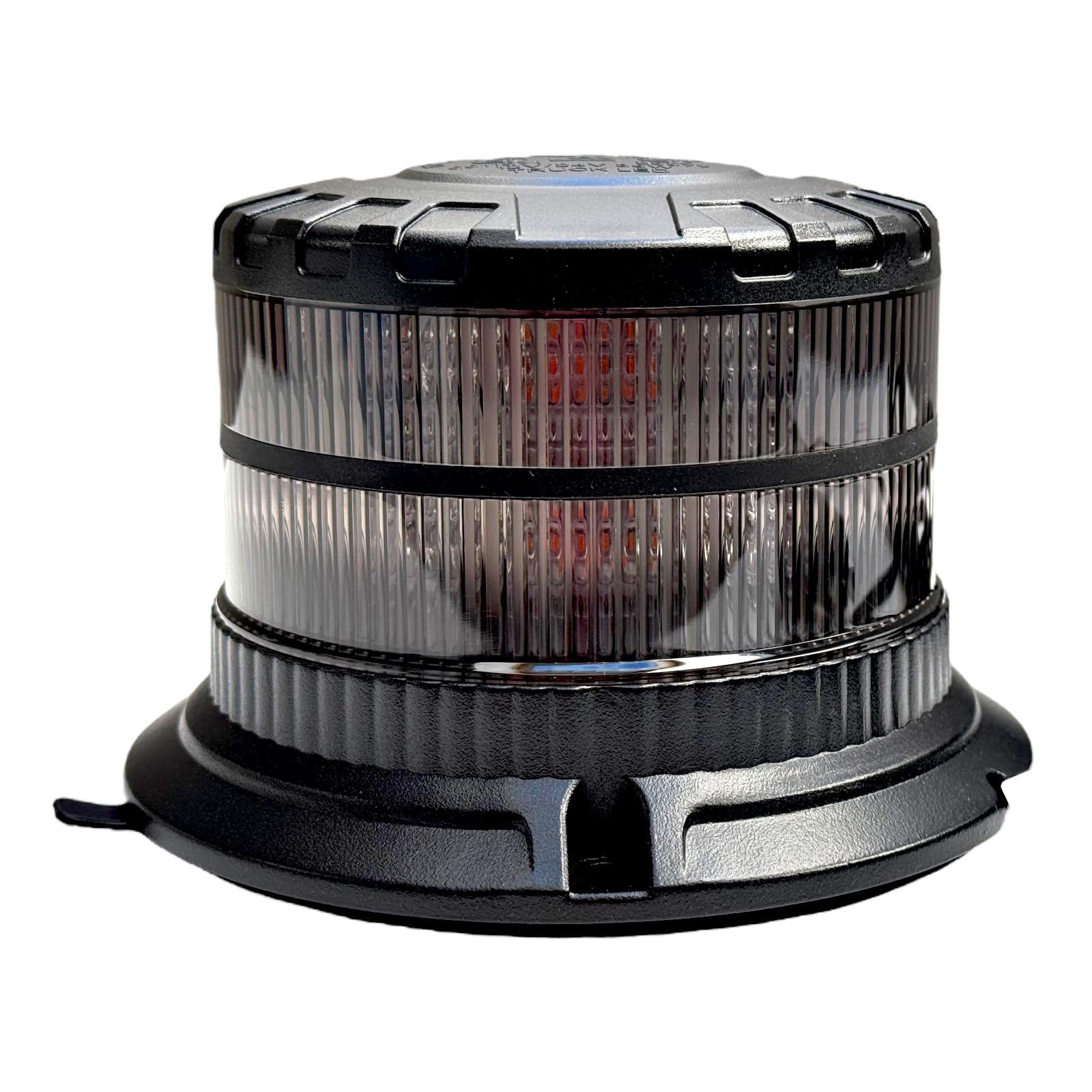 1 feu d'avertissement LED avec 2 modes d'éclairage orange ambre gyrophare 12 V 24 V E9 aimant