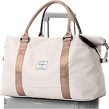 Borsa da Viaggio Bagaglio a Mano 40x20x25 Ryanair Borsone da Viaggio Borsa Palestra Borsone Palestra Valigia Borsa da Weekend Borsone Valigia Borsa a Mano,A8-Beige marrone