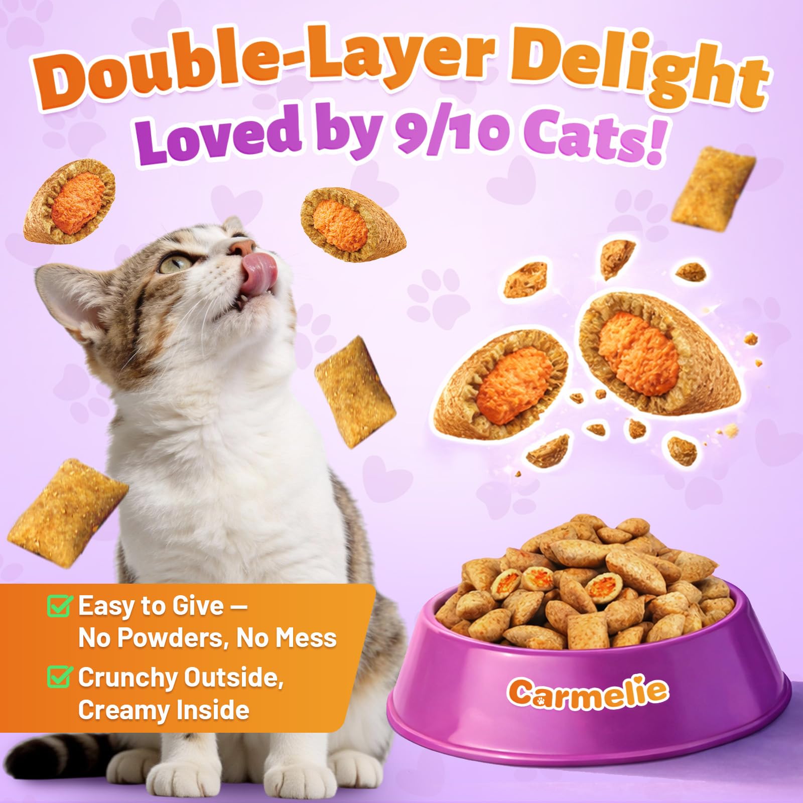 Taurine for Cats Vitamins Treats, 90 Days 15 in 1 Cat Multivitamin 500 Ct — Amazon image 3