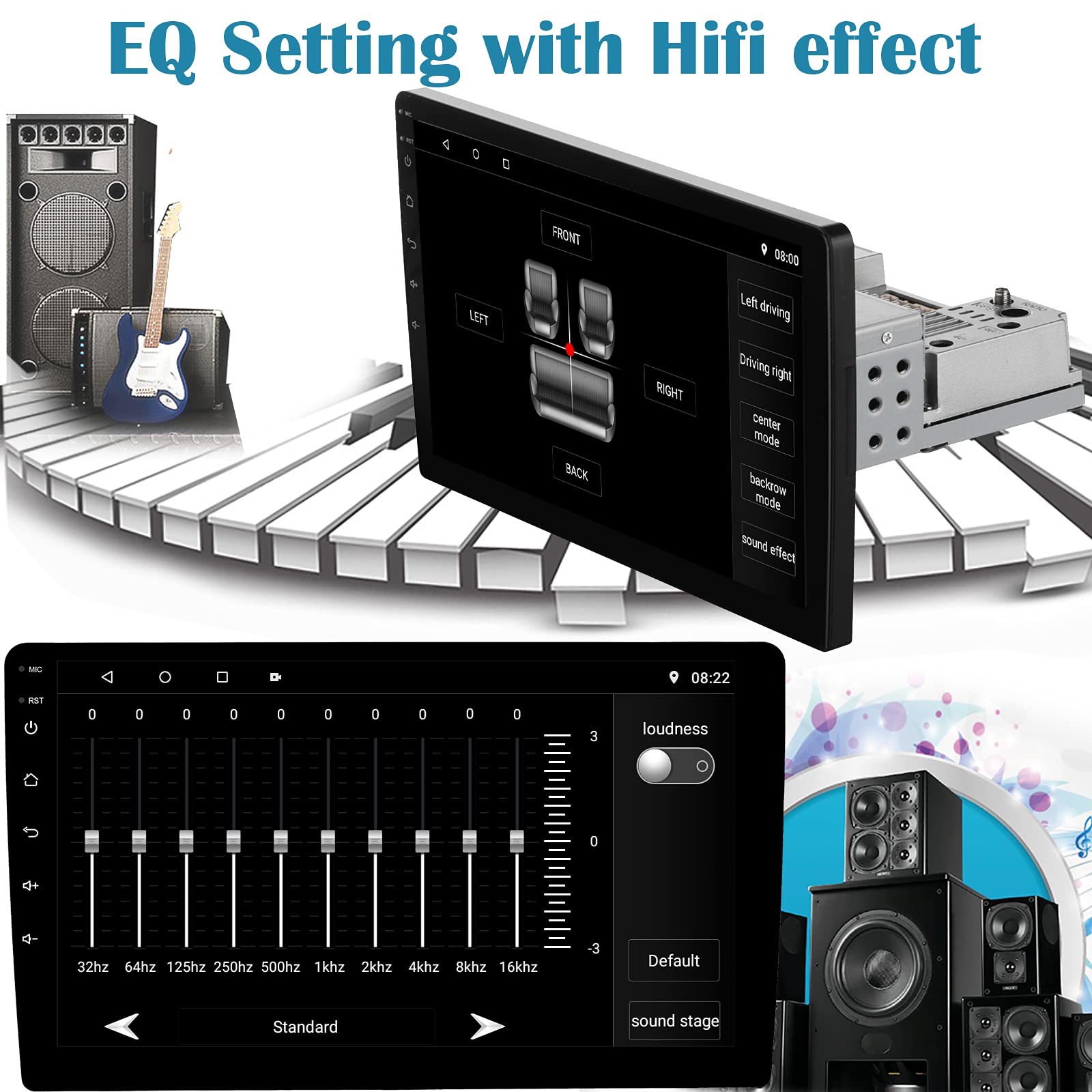 Buy Binize 10.1 Inch Single Din Android Car Stereo Radio Touchscreen in