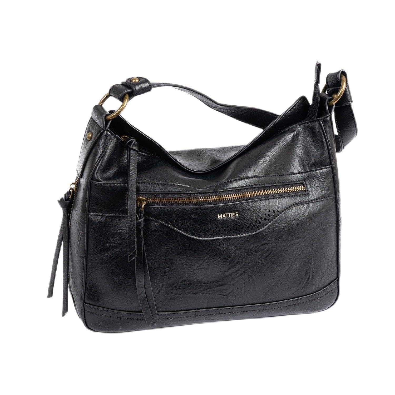 MATTIES Women's Savana Bags, Black/White, 12cm x 32cm x 24cm