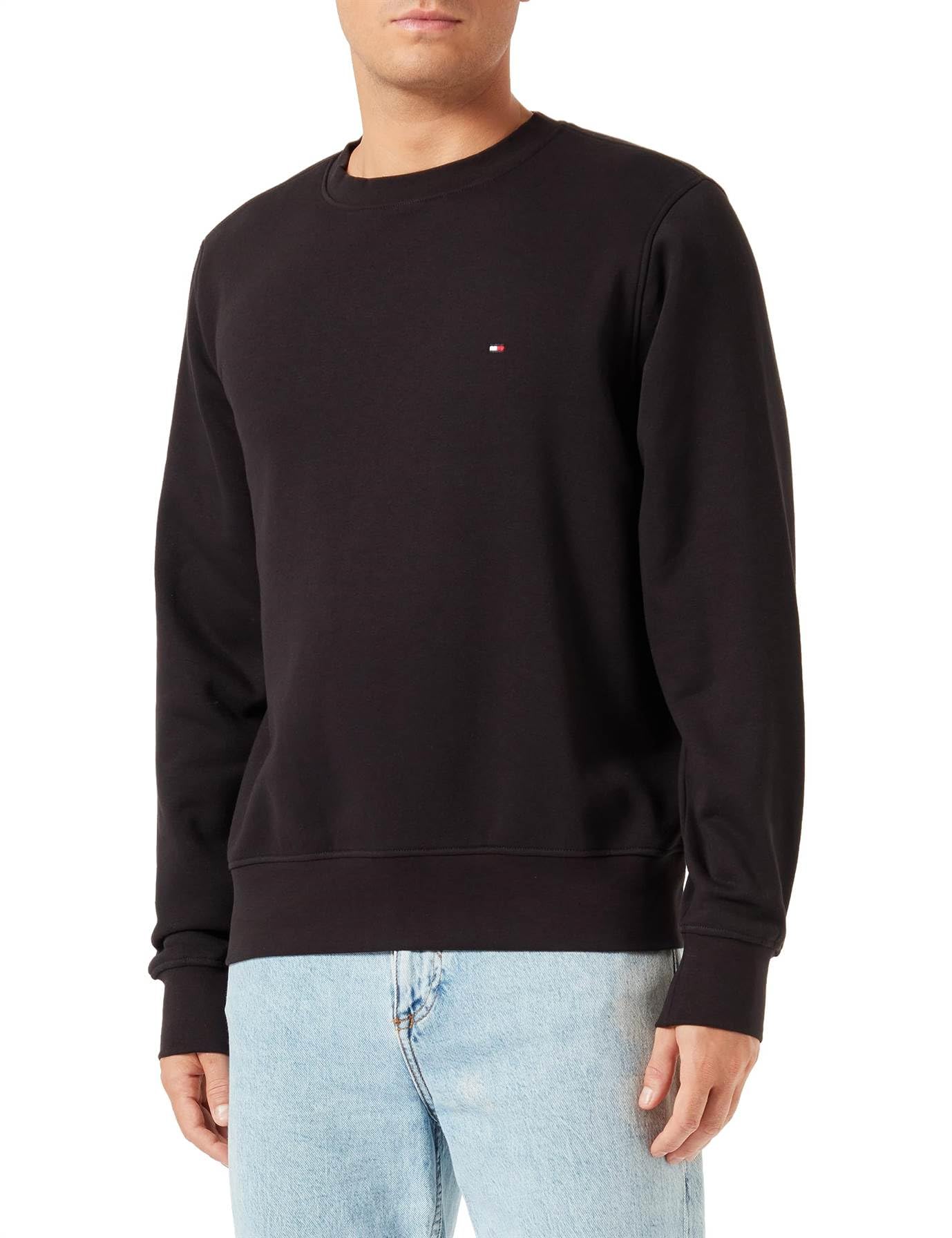 Tommy Hilfiger Flag Logo Sweatshirt Black