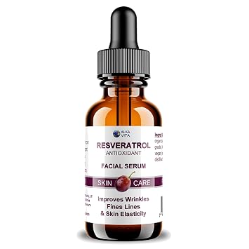 Resveratrol Skin Serum Antioxidant Anti-Aging Factor Improves Fine Lines Wrinkles & Skin Elasticity Cosmetic Grade