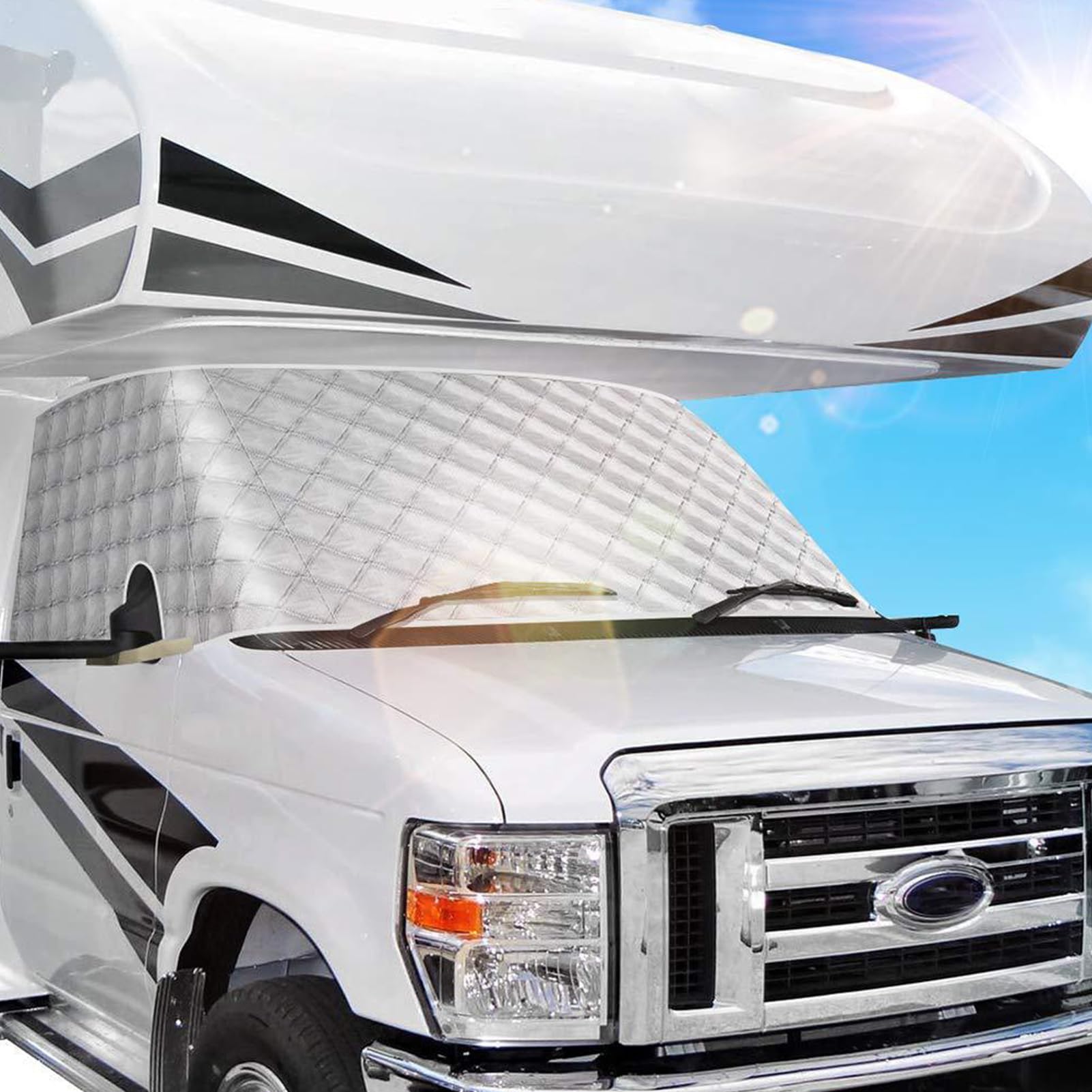 Snow Windshield Cover, UV-Proof Magnetic Sun Shade, Protective Windscreen Cover, Dustproof , SUV Windshield Cover, RV Windshield Protector, Car Windshield Shade, Magnetic