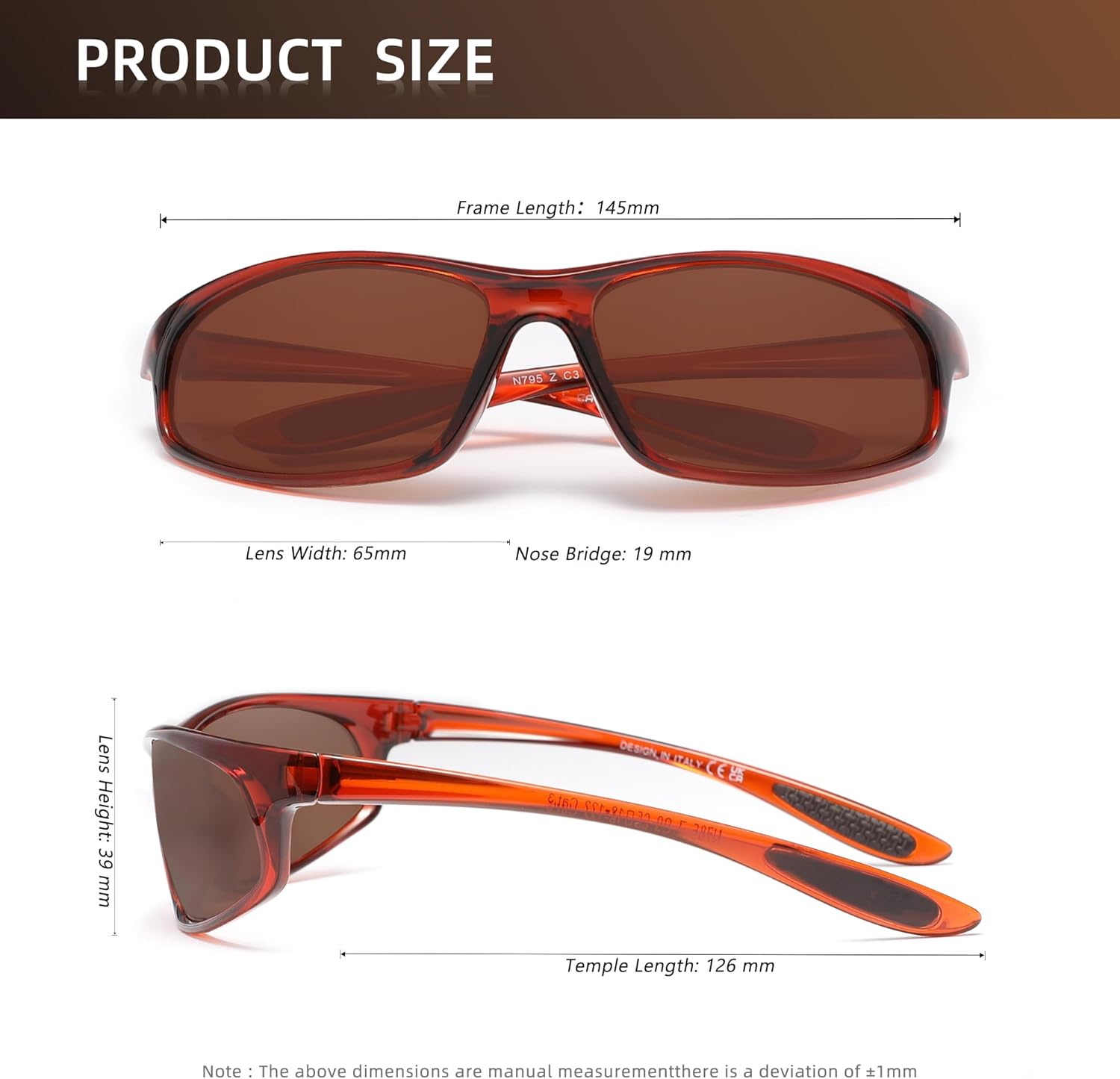 Polarized Sports Sunglasses for Men Cycling Running Sunglasses for Women UV400 Protection Driving Fishing 3pack - Image 4