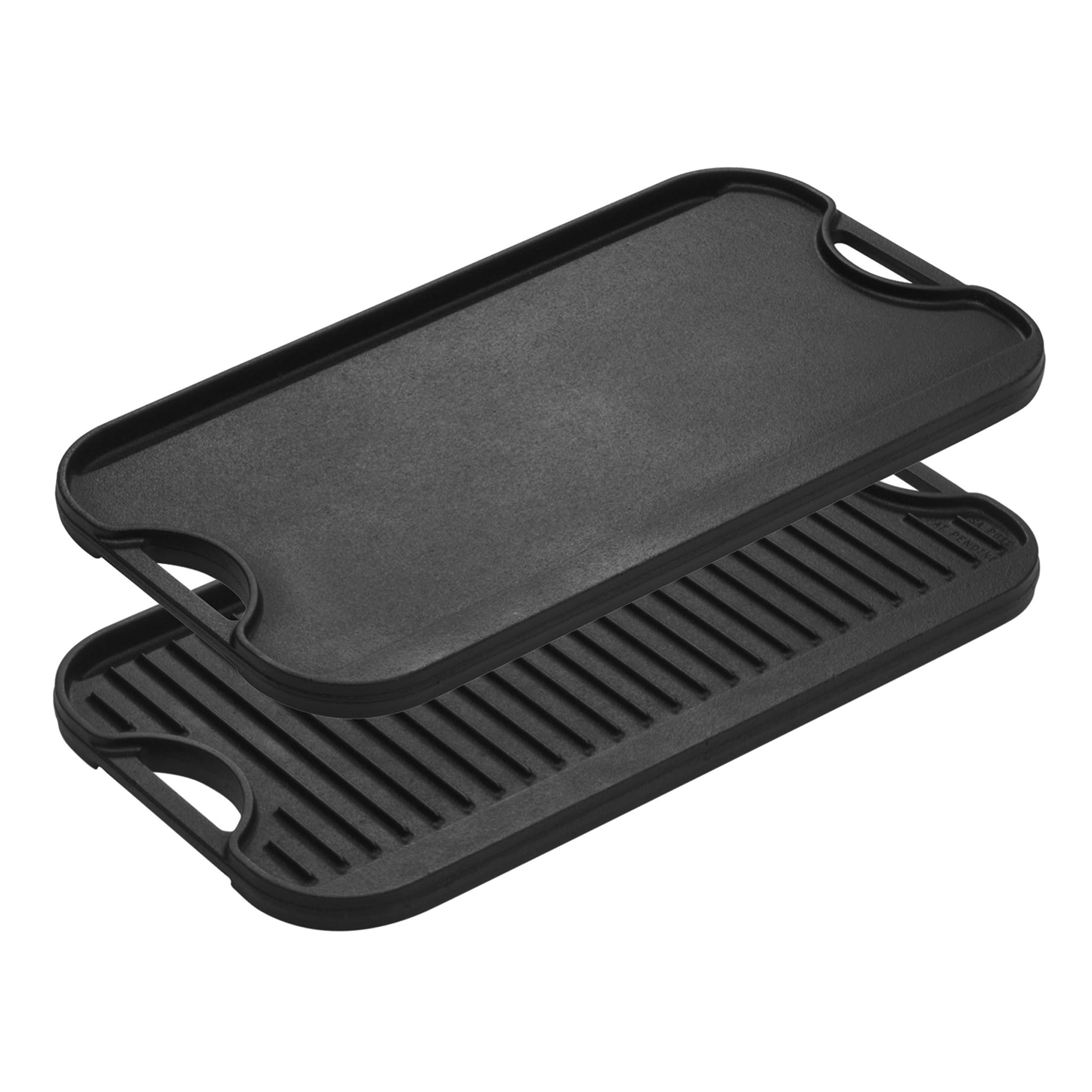 Lodge Pre-Seasoned Cast Iron Reversible Grill/Griddle With Handles