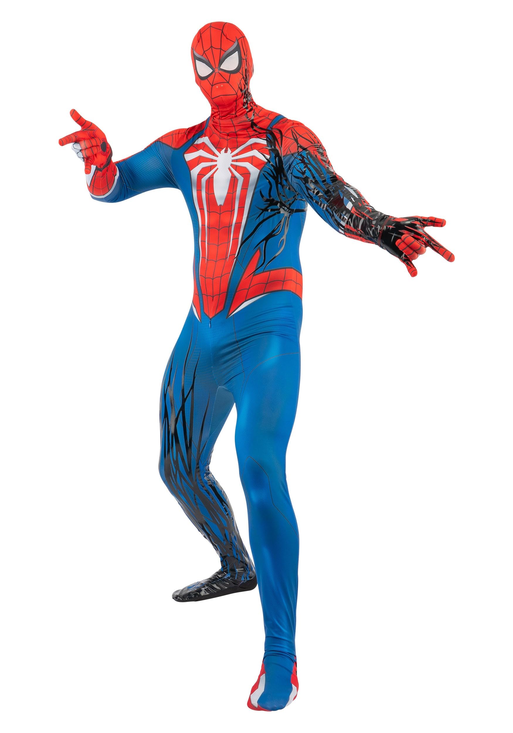 Men's Symbiote Spider-Man Costume Zentai Suit | Adult Marvel Superhero Jumpsuit and Mask