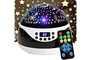 Starry Sky Night Light Projector with Music and Timer for Kids, Nursery Bedroom