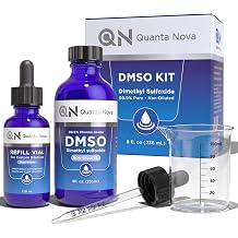 DMSO Pharmaceutical Grade Liquid 99.9% Pure Low Odor All Glass 8oz DMSO Kit