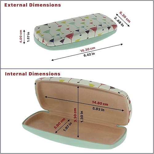 Miniatura 26 de Ron's Optical Clamshell - Funda rígida para lentes de lectores de marcos pequeños a medianos para mujeres y hombres Agua