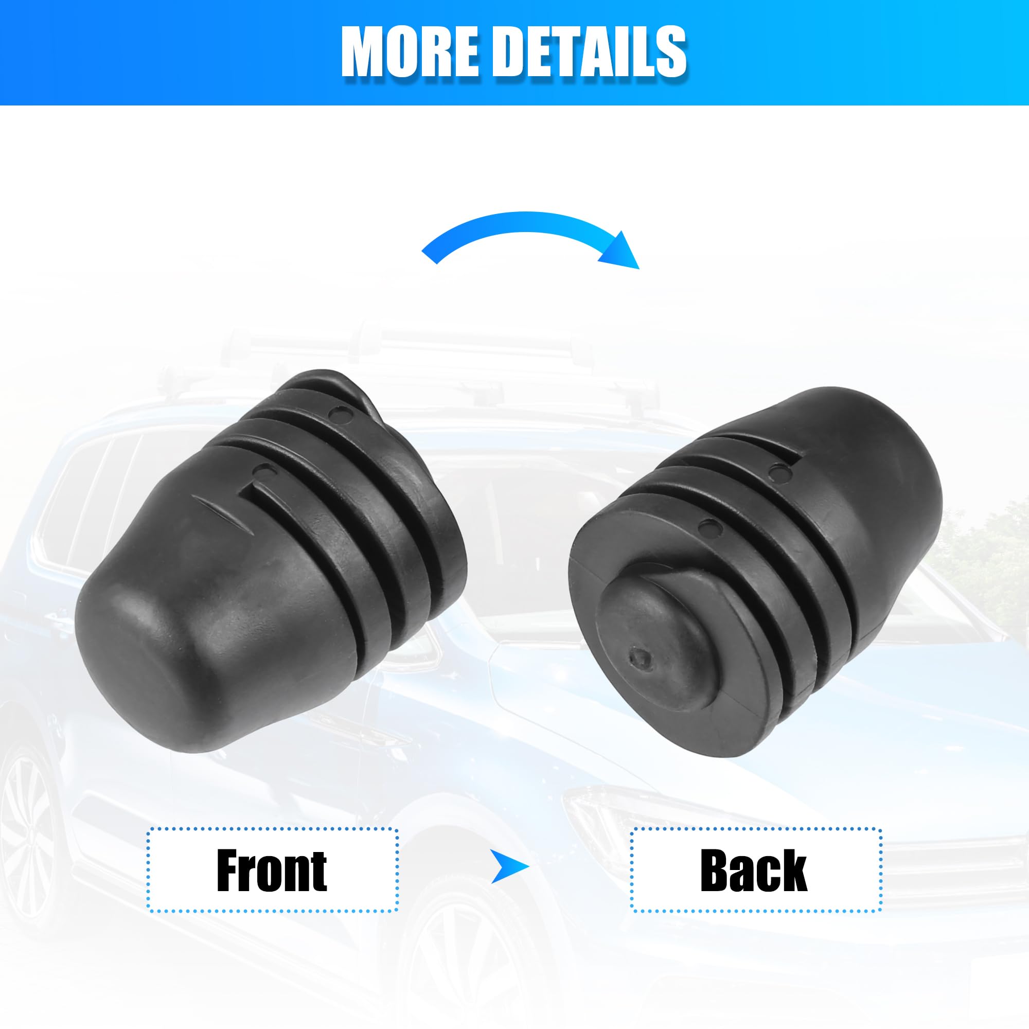 QUARKZMAN 4 pz Auto Cappuccio Gomma Paraurti Sopra Cofano Cuscino per Volkswagen