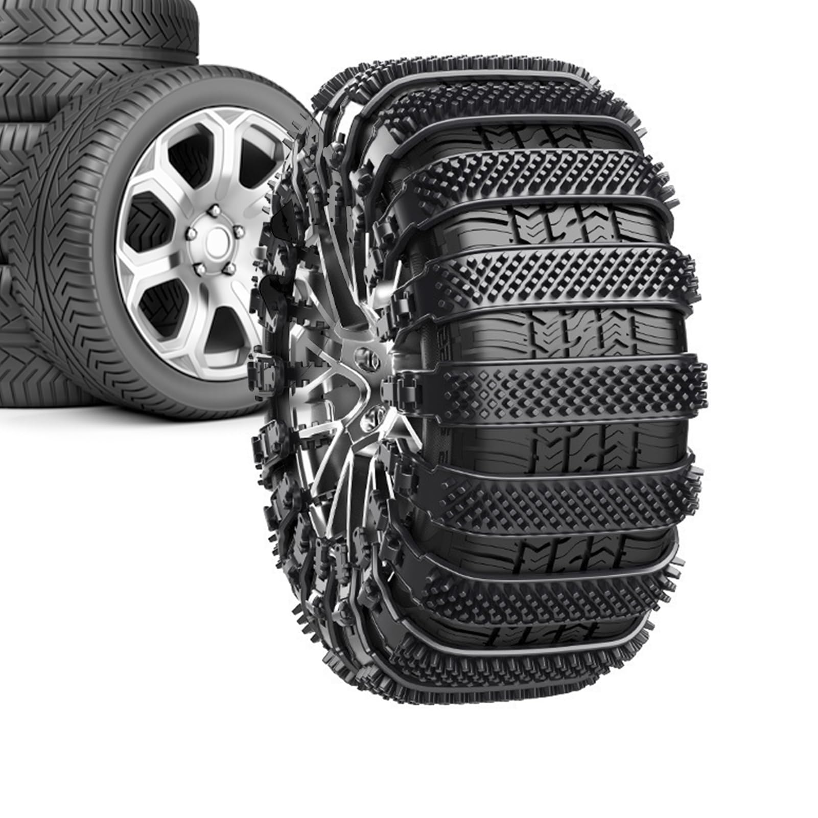 Cadenas Para La Nieve 10 Piezas De Correas Ajustables Antideslizantes Para