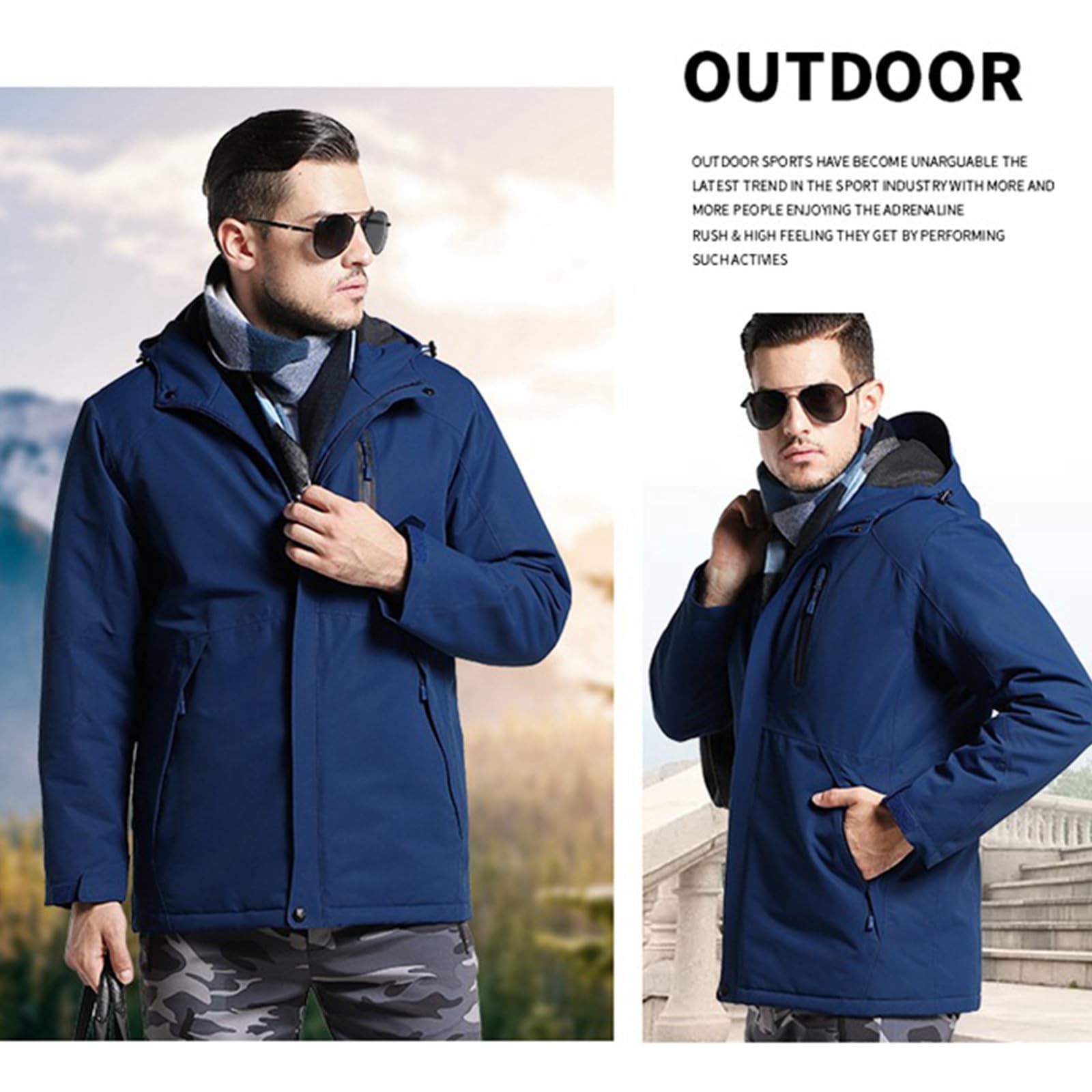 Ropa térmica recargable por USB, chaquetas de invierno ligeras con capucha para mujeres y hombres, chaquetas para hombre