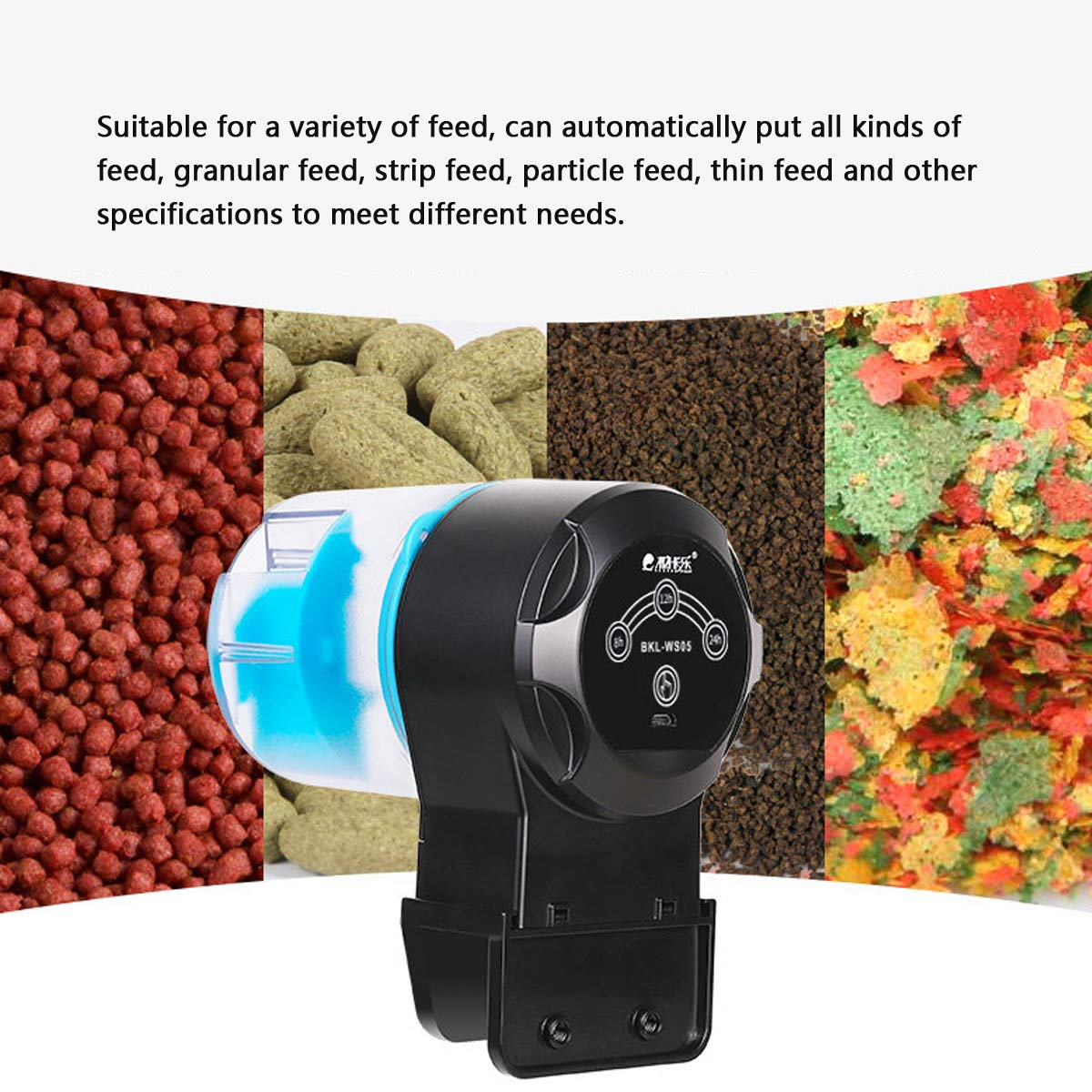 CCChaRLes Distributeur Automatique De Nourriture Pour Chargeur Usb Rechargeable Pour Réservoir De Tortues De Crevettes Et De Poissons D'Aquarium