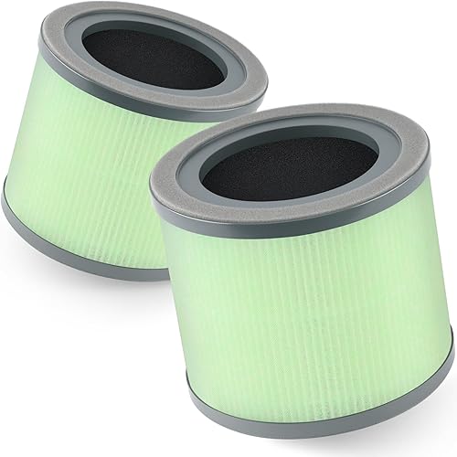 Miniatura 1 de Filtro de repuesto TR-8080 compatible con purificador de aire TR-8080, filtración 4 en 1 con filtro HEPA verdadero, paquete de 2