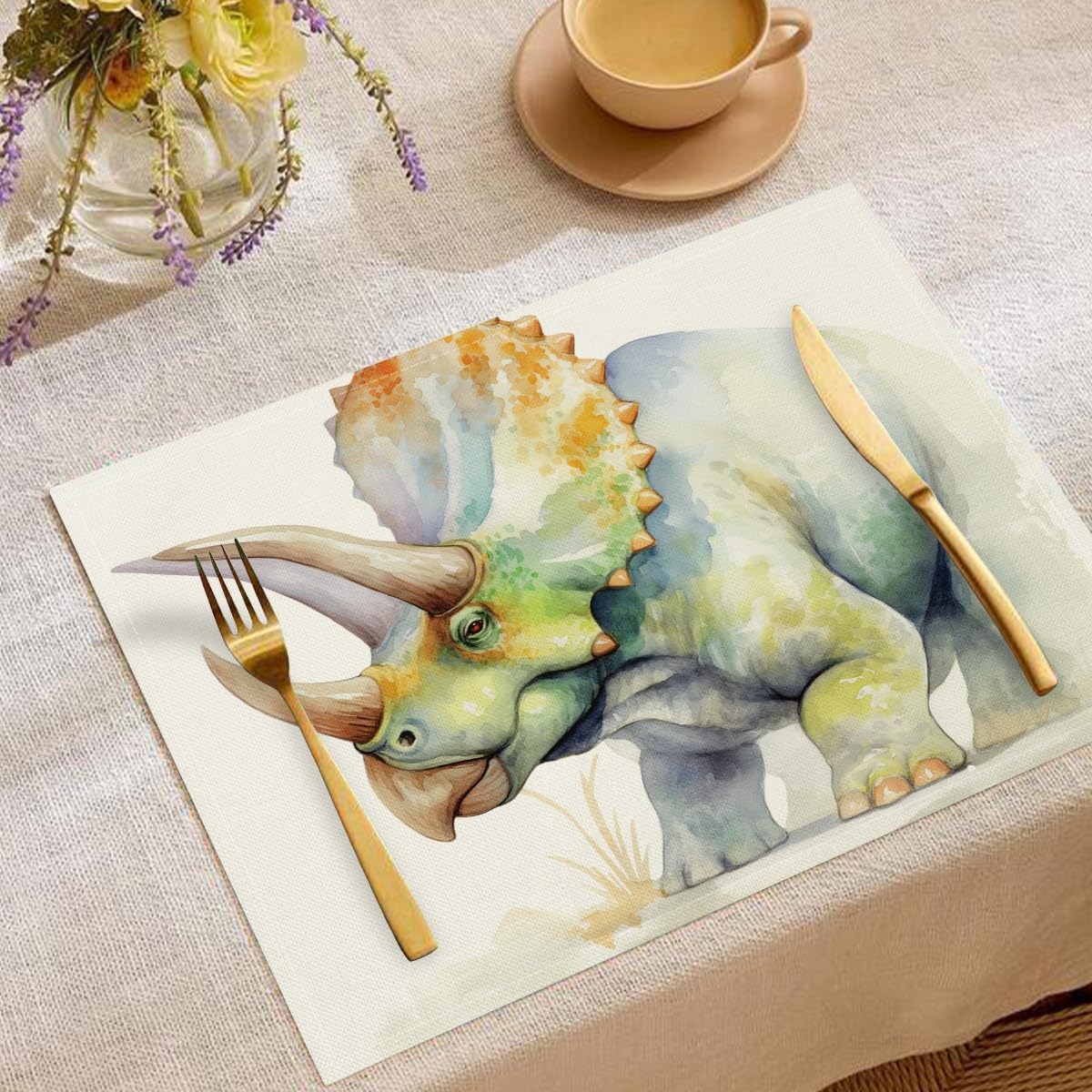 Set de table lavable en machine pour stopper les taches sur la nappe