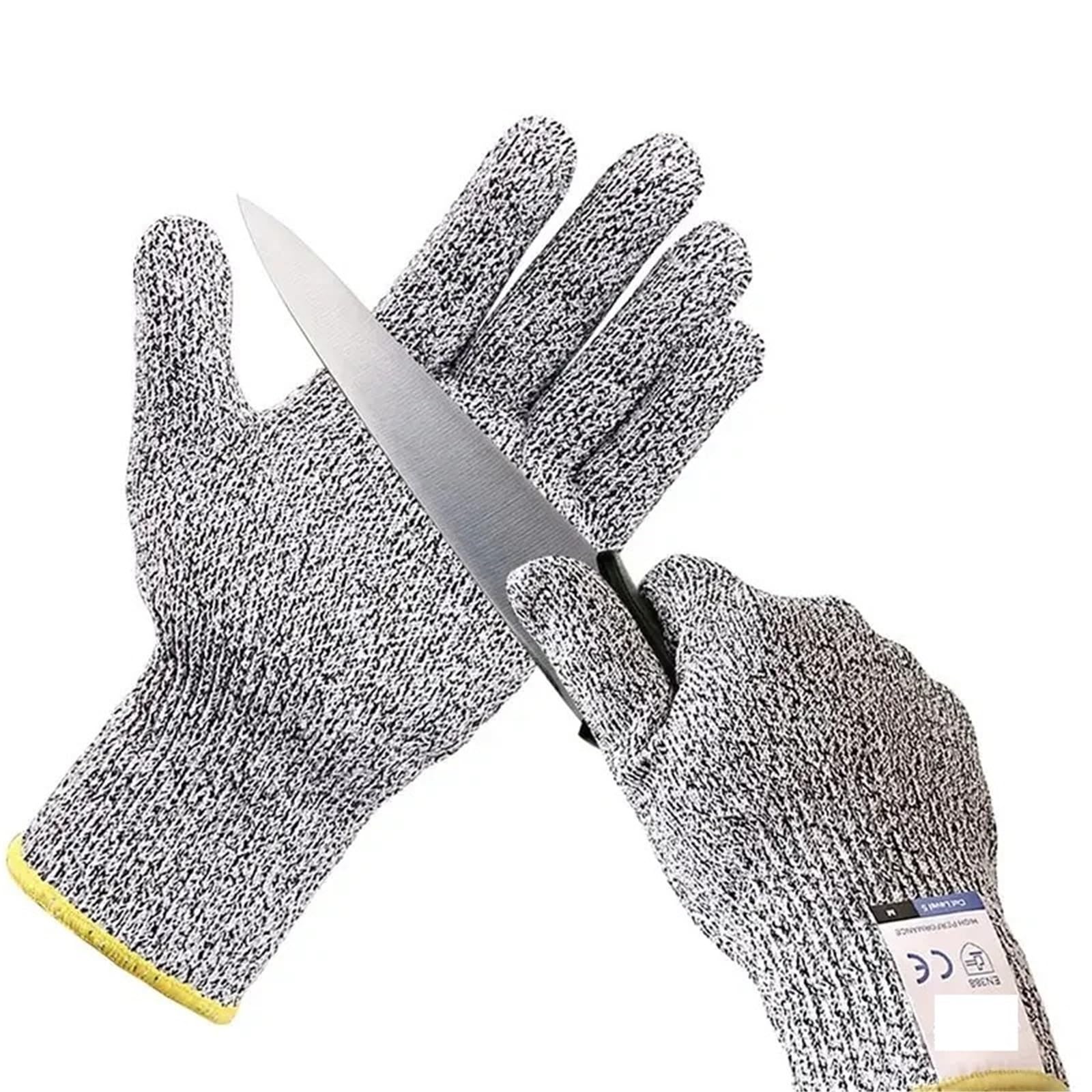 Gants anti-coupures, s de sécurité résistants aux coupures - Niveau 5 certifié ANSI EN388(L)