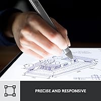 Vista 7 de Logitech Combo Touch iPad Pro de 11 pulgadas (1ª, 2ª, 3ª, 4ª generación - 2018, 2020, 2021, 2022) Funda de teclado Oxford Gris Crayón Lápiz digital