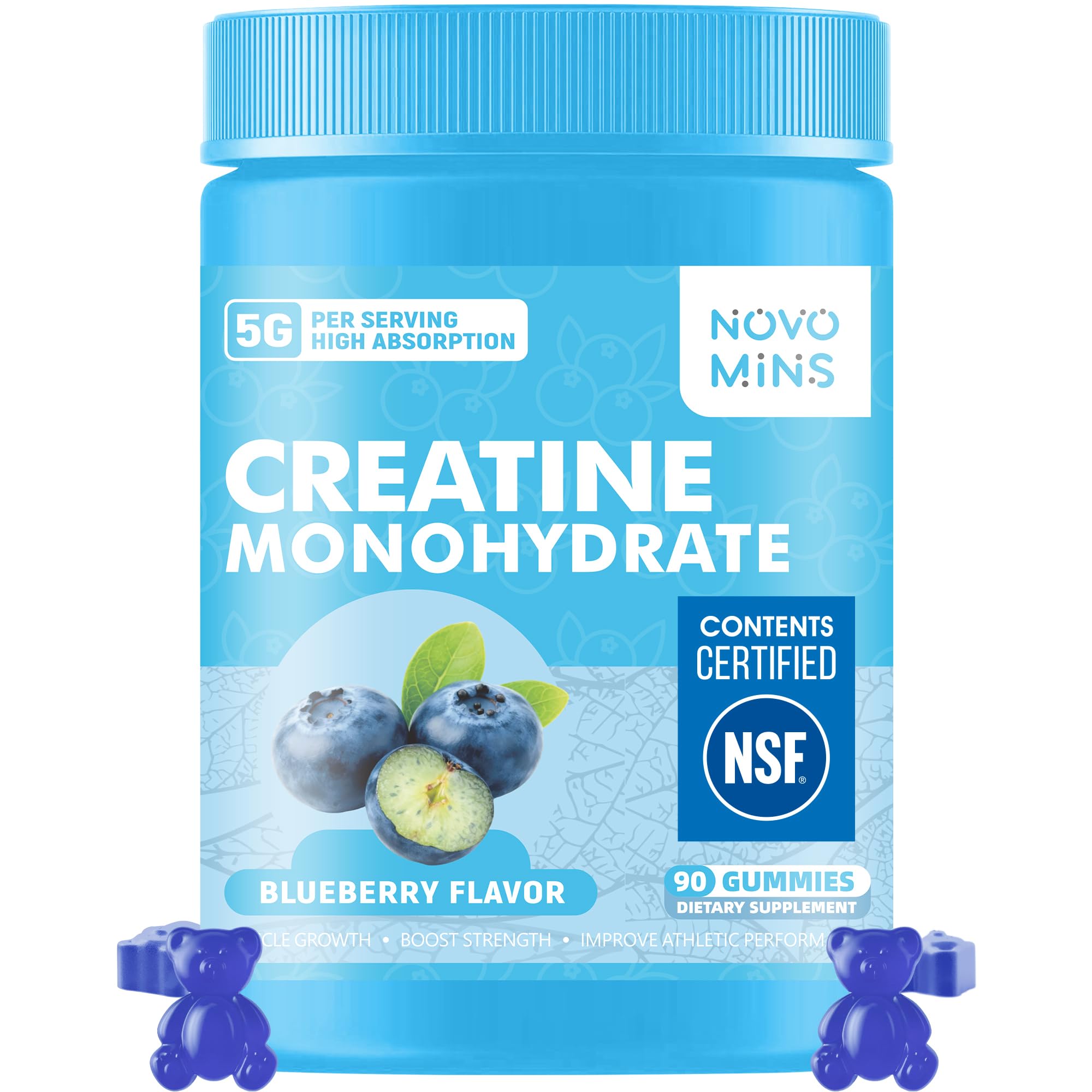 novomins Creatine Monohydrate Gummies 5000mg