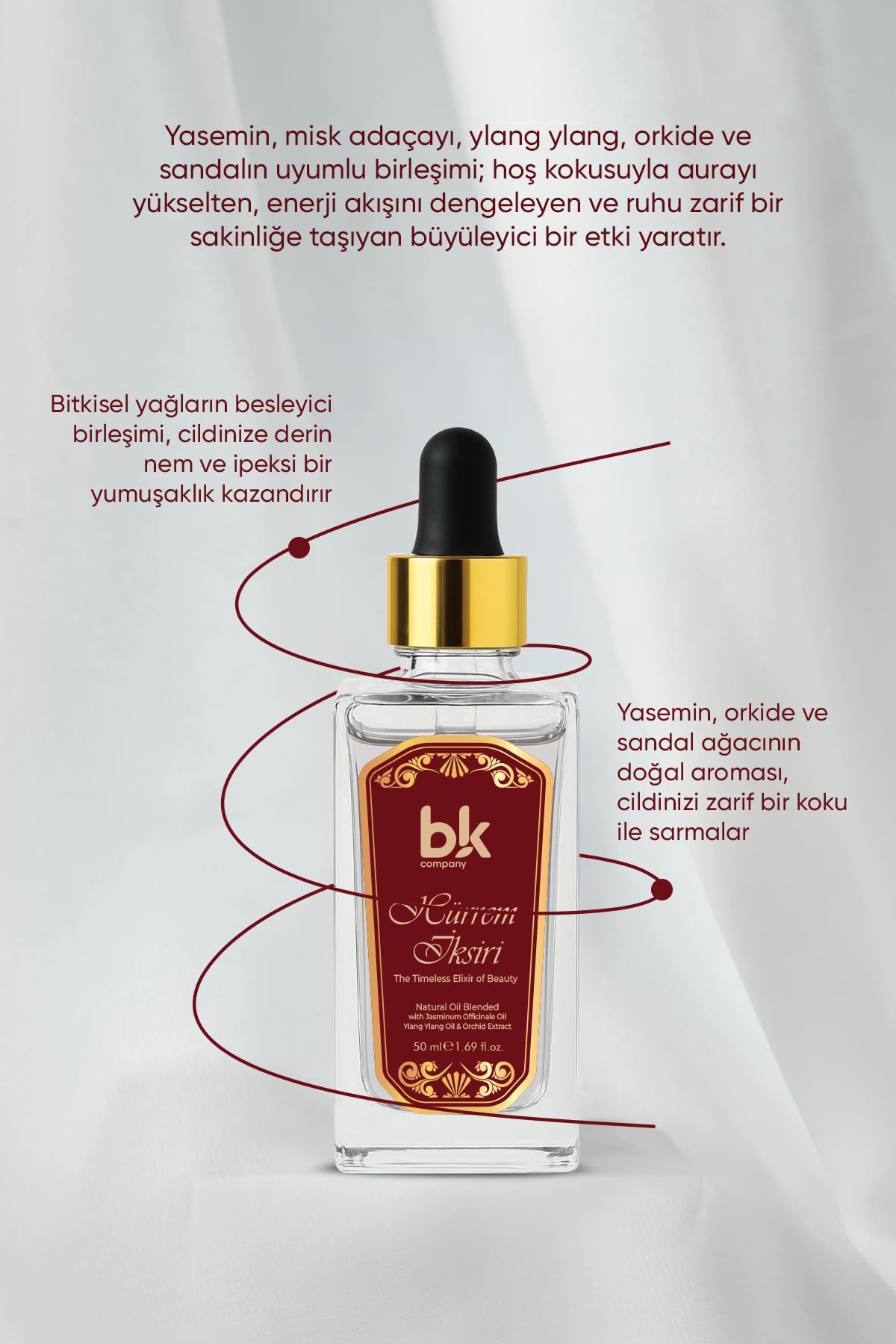 Hürrem İksiri Yağı İz Bırakan Vazgeçilmezlik Sırrı Afrodızyak Etkili 50 Ml