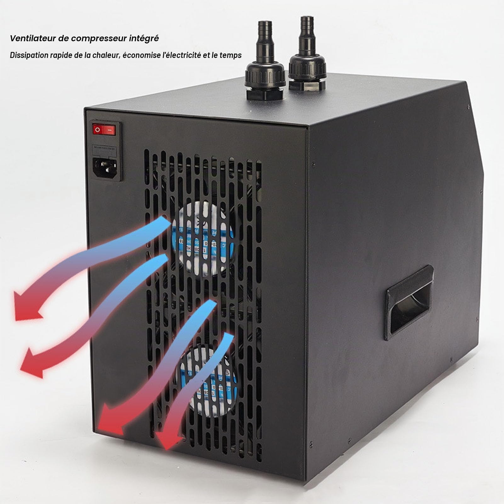 Bewinner Refroidisseur d'eau pour Aquarium avec Écran Tactile et Télécommande - 42 Gal, 1/10 HP, Faible Bruit, Système de Refroidissement pour Poissons