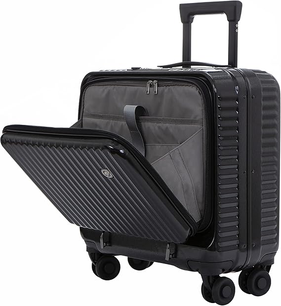 S Unite Star 18 Inch Carry On Luggage with Front Laptop Pocket