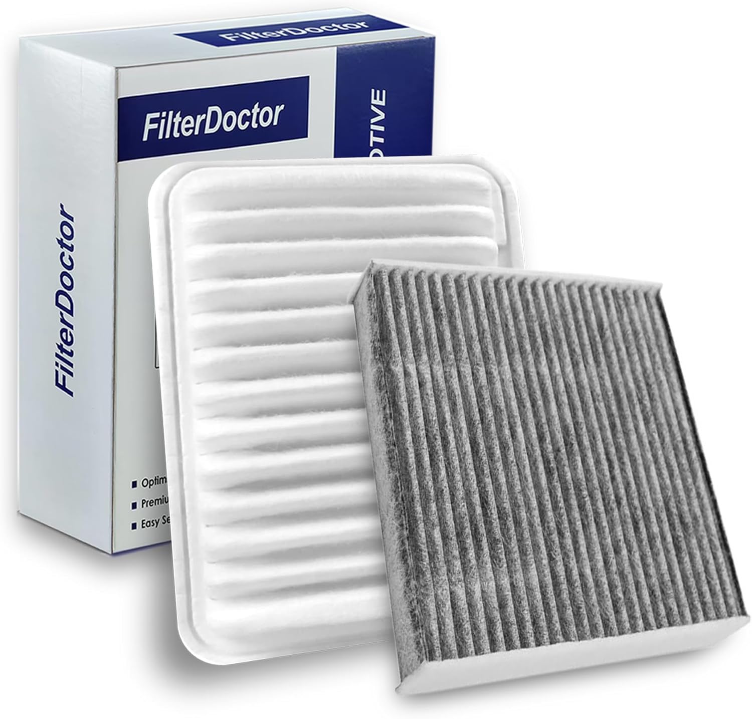 Air Cabin and Engine Air Filter Combo - CP285 CF10285 and GP190 CA10190 for 2009-2019 Toyota Corolla Matrix Yaris Pontiac Vibe - Activated Carbon - Perfect Replacement for Cleaner Air