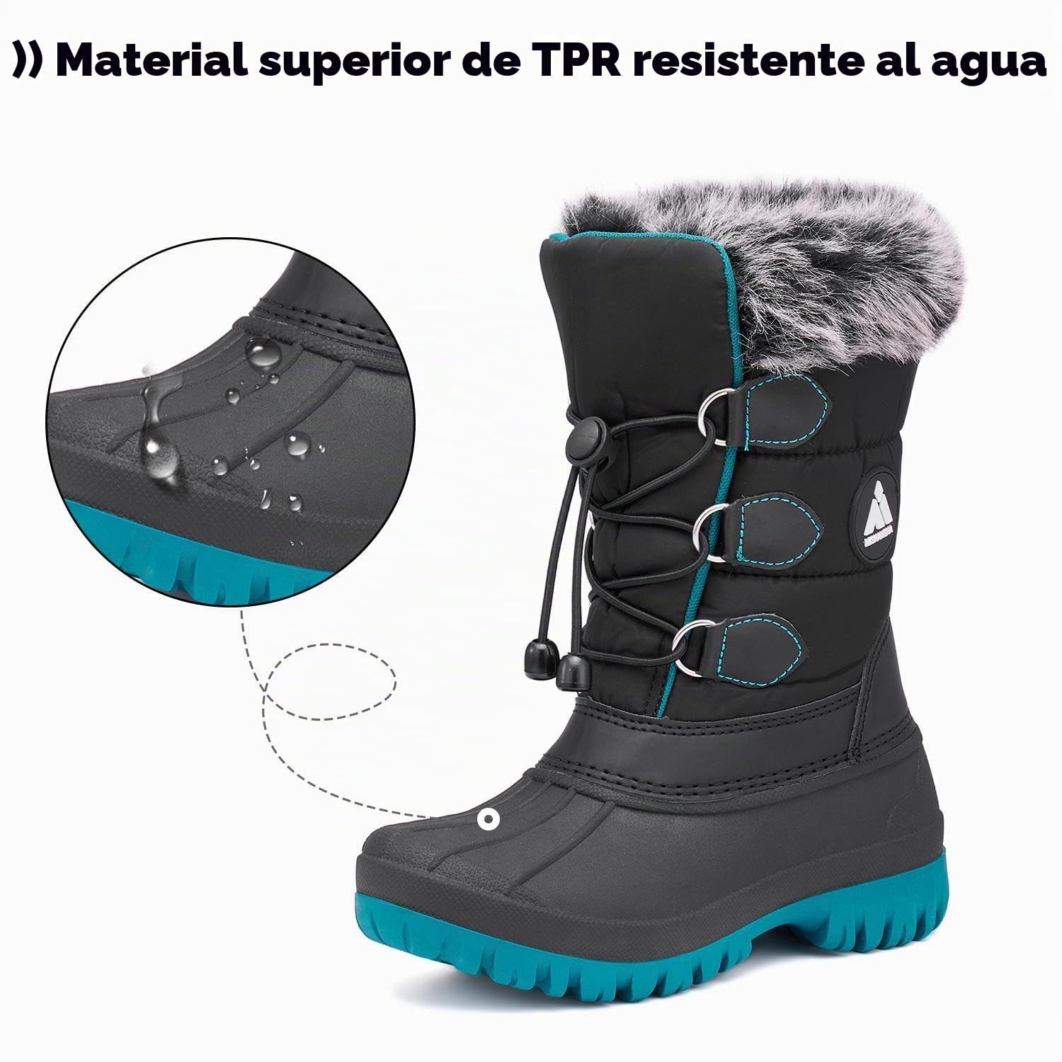 Mishansha Botas Nieve Niños Antideslizante | Calientes, Antideslizante, Botas de Invierno