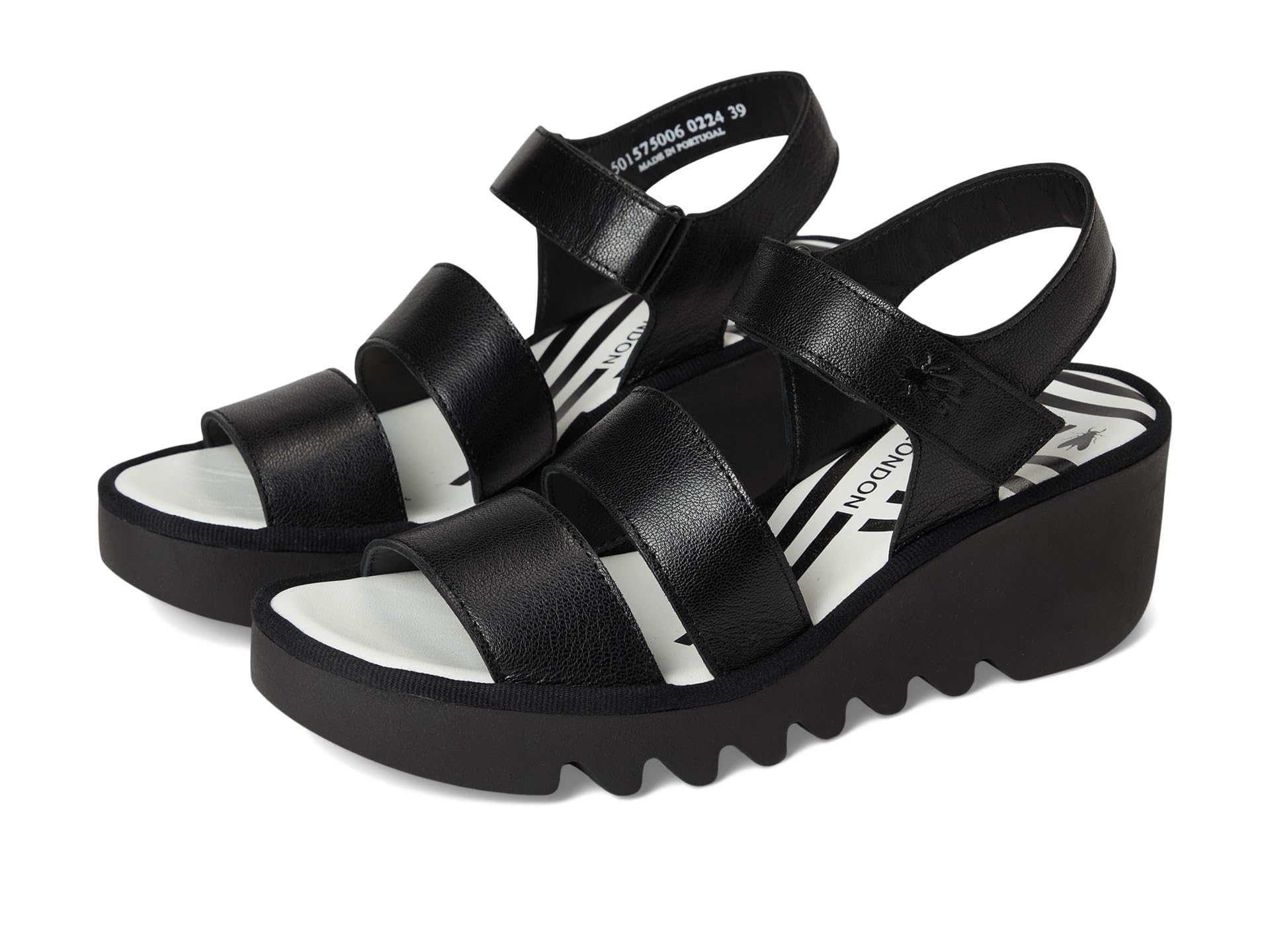 Fly London Womens Bexy575fly Sandal, Black, 6 UK