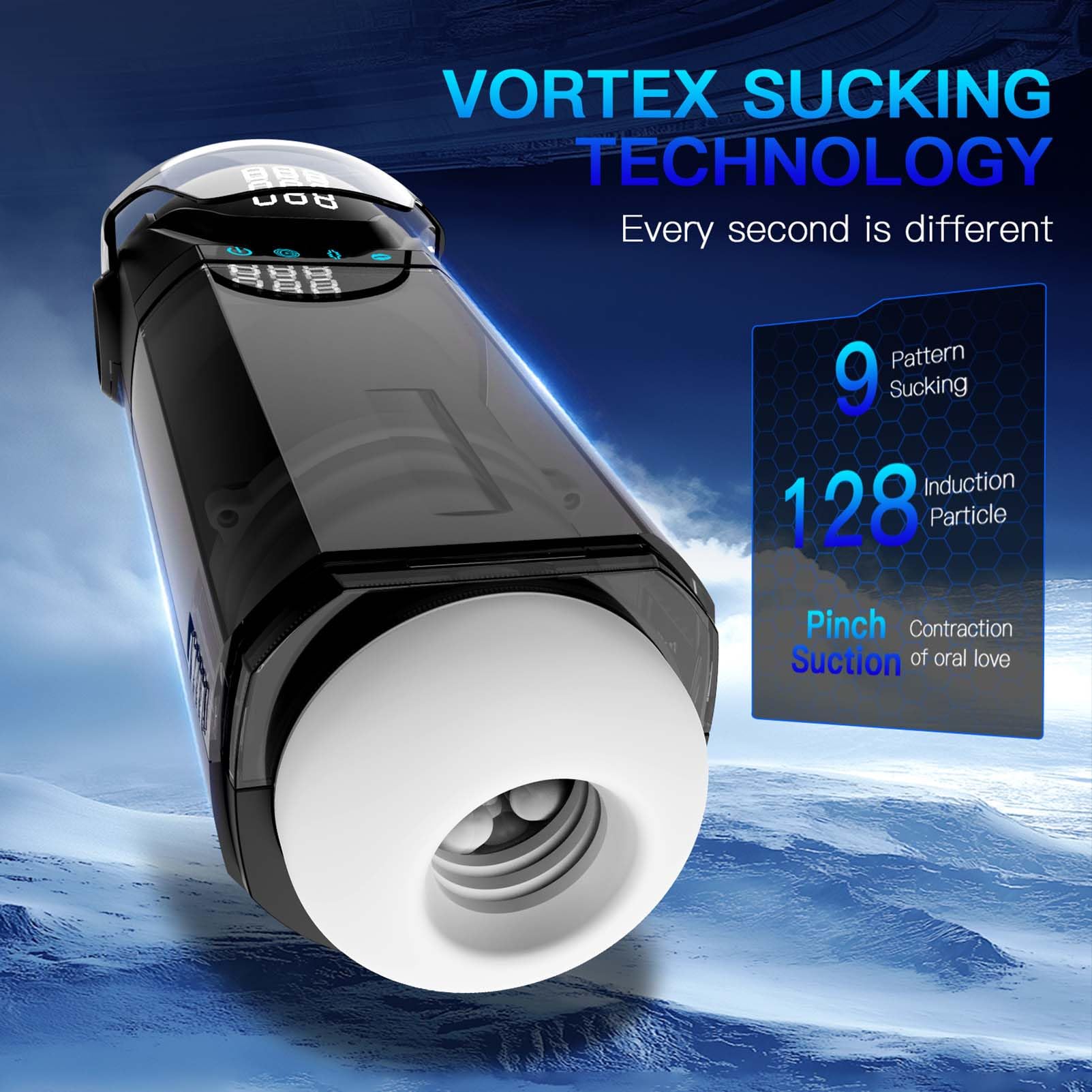 Elektrischer Masturbator Sex Spielzeug Für Die Männer Blowjop Sucking Machine Penis Vibrator Mit 9 Modi Teleskop Vibration Saugen Elektrische Cup Masturbatoren Für Intensives Penis Massage Erlebnis