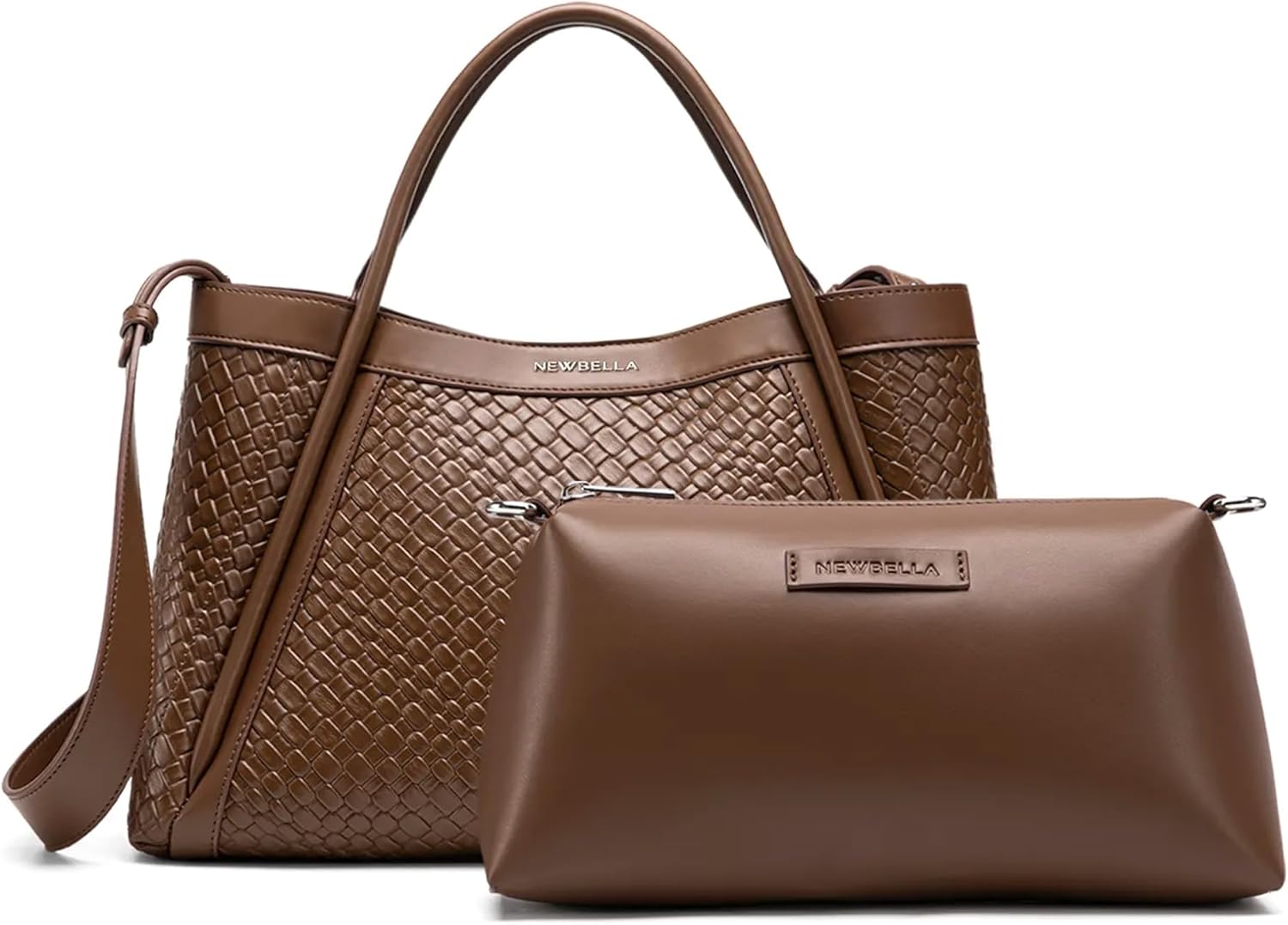 Vegan Leather Tote Bag for Women, Hobo Shoulder Bag, Crossbody Handbag with Matching Purse, Stylish Versatile Vegan Leather Tote Bag for Women, Hobo Shoulder Bag, Crossbody Handbag with Matching Purse, Stylish Versatile