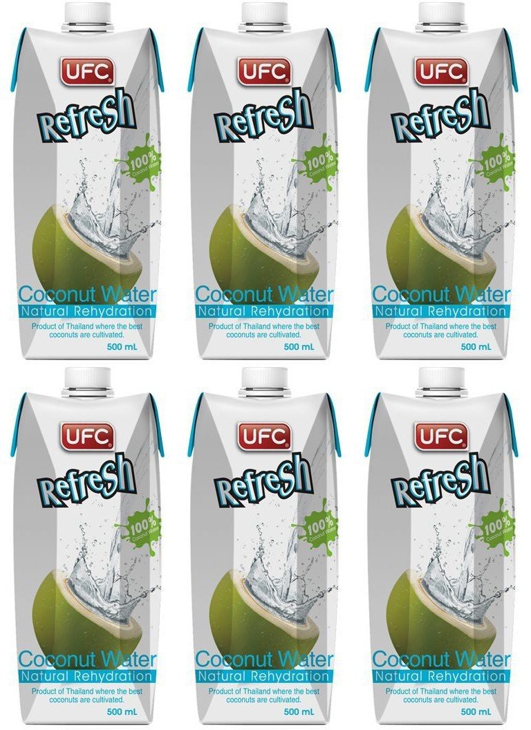 (6 PACK) - UFC - Refresh Coconut Water UFC2 | 500ml | 6 PACK BUNDLE