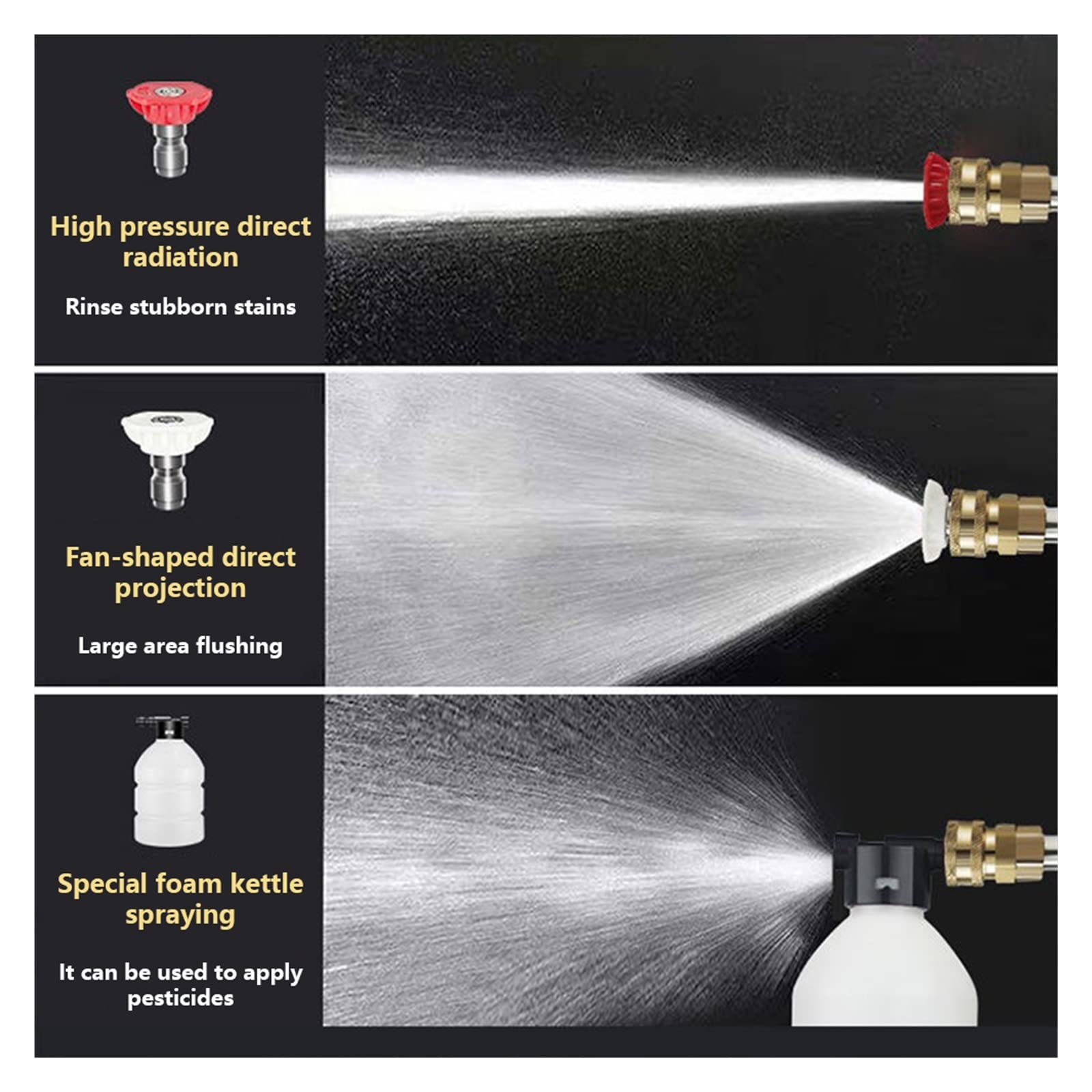 60BAR 30000mAh Idropulitrice for Auto Ad Alta Pressione Senza Fili Autoadescante Sostenere Il Lavaggio 300W Pistola Acqua for con Batteria agli Ioni di Litio Pulizia Efficiente