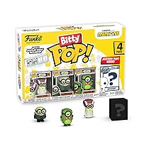 Funko Bitty Pop! Minions – Frankenbob 4PK – Frankenbob, Bride Kevin, Creature Mel E una Mini Figura Misteriosa a Sorpresa – 0.9 Inch (2.2 Cm) – Minions 2 da Collezione – Idea Regalo